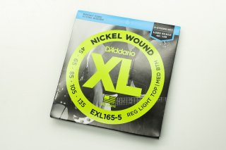 【new】D'Addario / EXL165-5 Nickel Wound Bass Light Top Medium Bottom 45-135【横浜店】