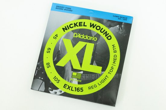 【new】D'Addario / EXL165 Nickel Wound Bass Light Top Medium Bottom 45-105【横浜店】