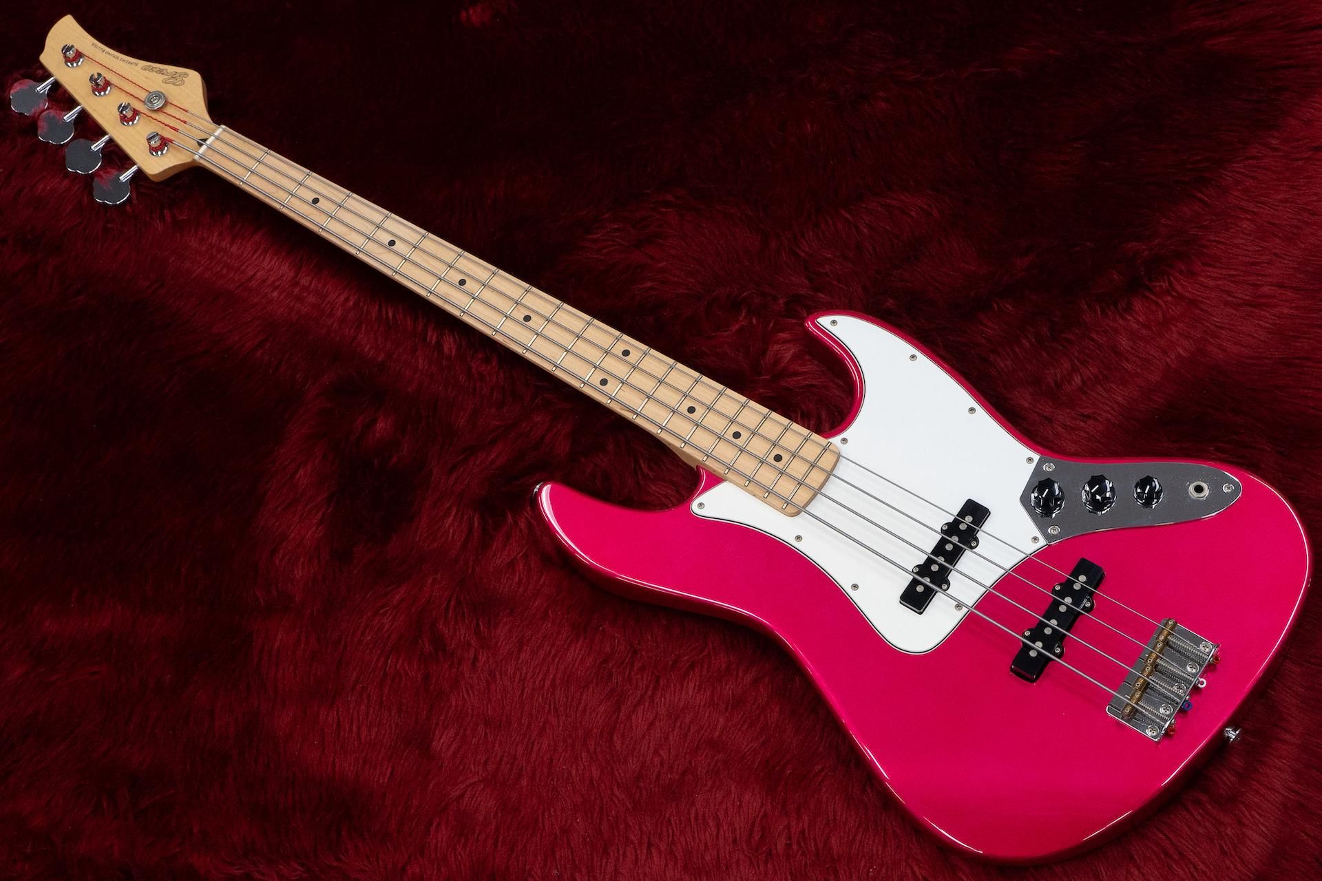 激安通販新作 WIB‐J/MB Greco 美品 PPK ケース付き ピンク エレキベース ベース