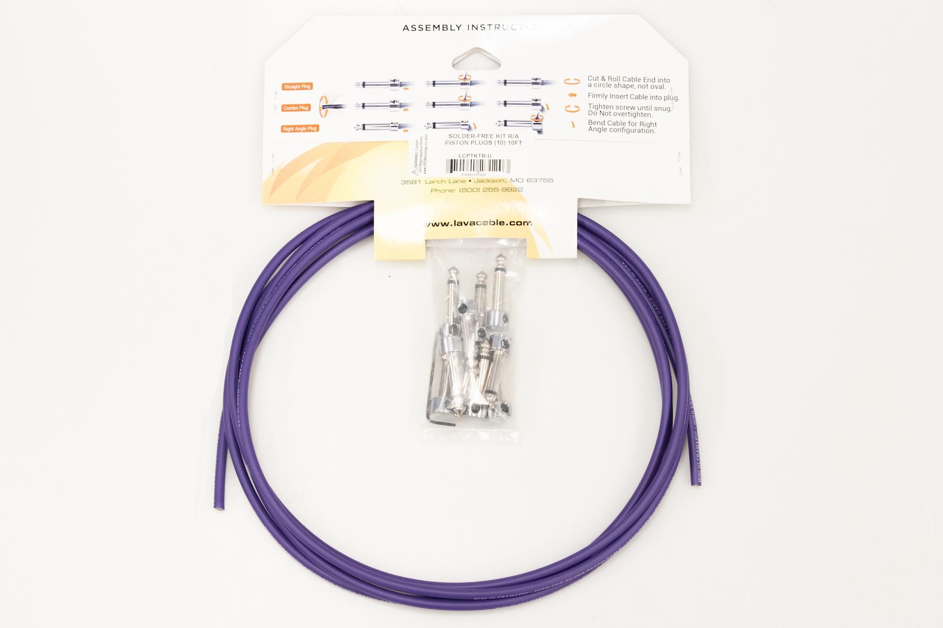 new】LAVA CABLE / SOLDER-FREE KIT R/A PISTON PLUGS (10) 10FT