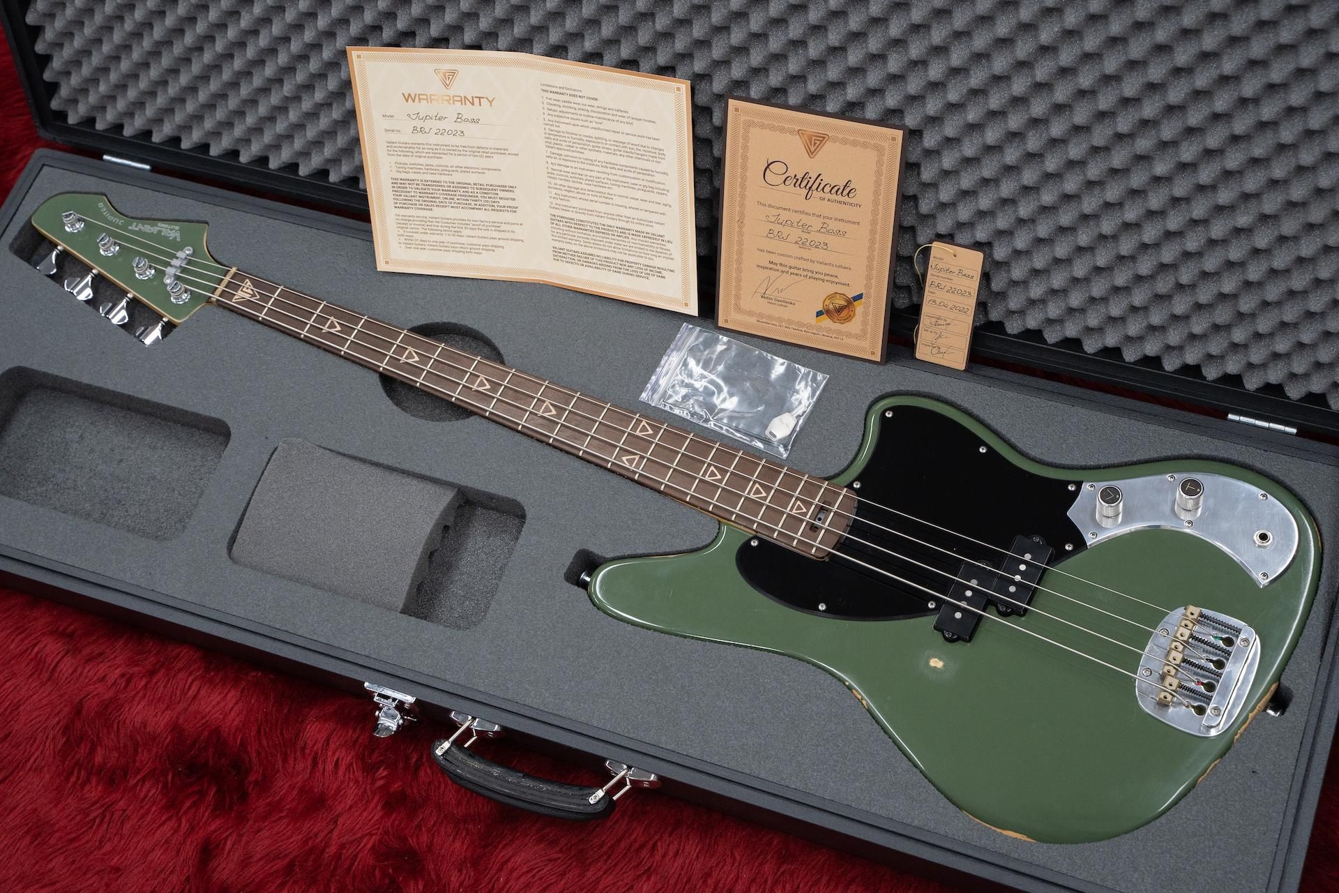 new】Valiant Guitars / Jupiter Bass Olive #BRJ22023 3.58kg【横浜店