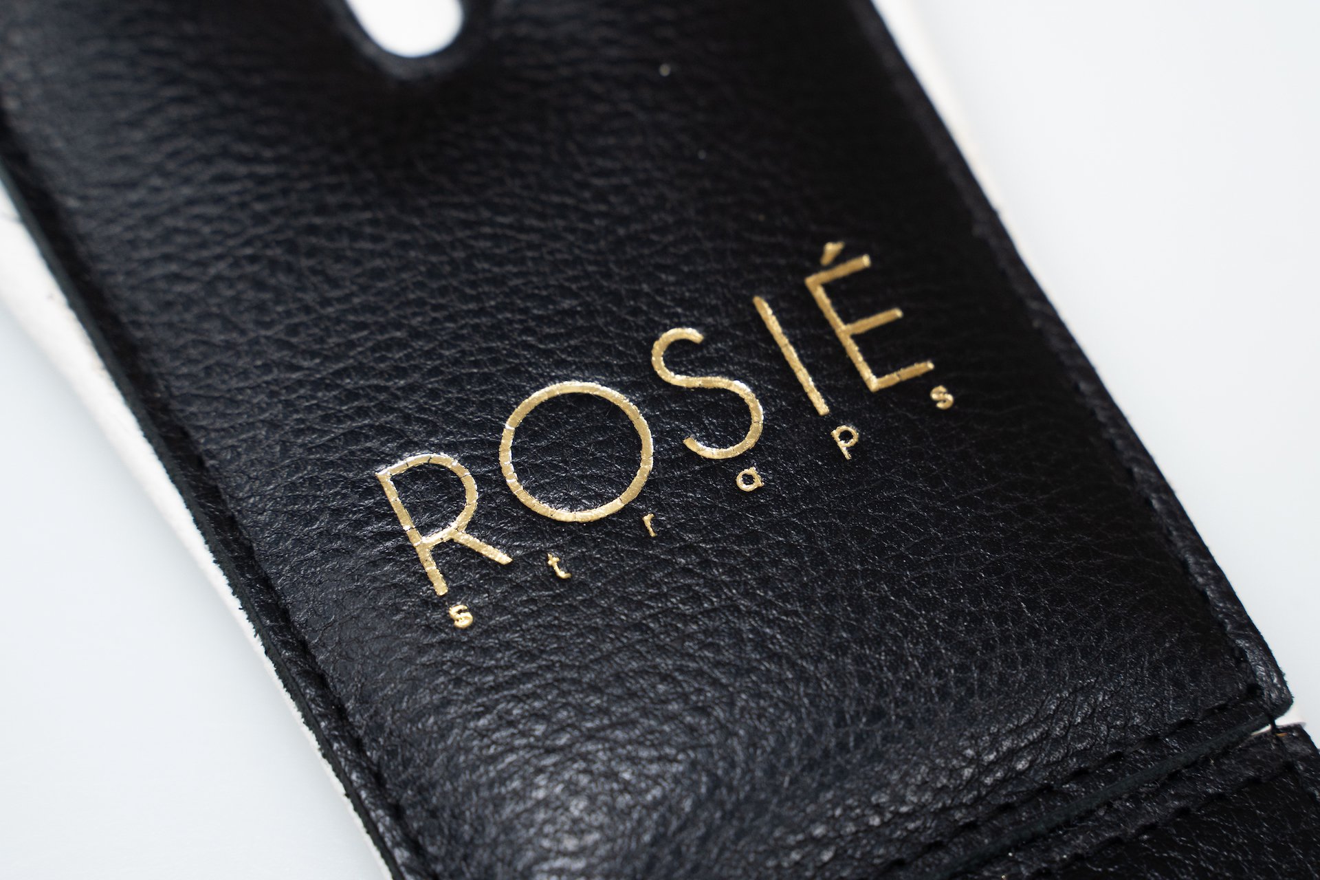newROSIÉ / ROSIE straps Limited Collection B&W Black with White