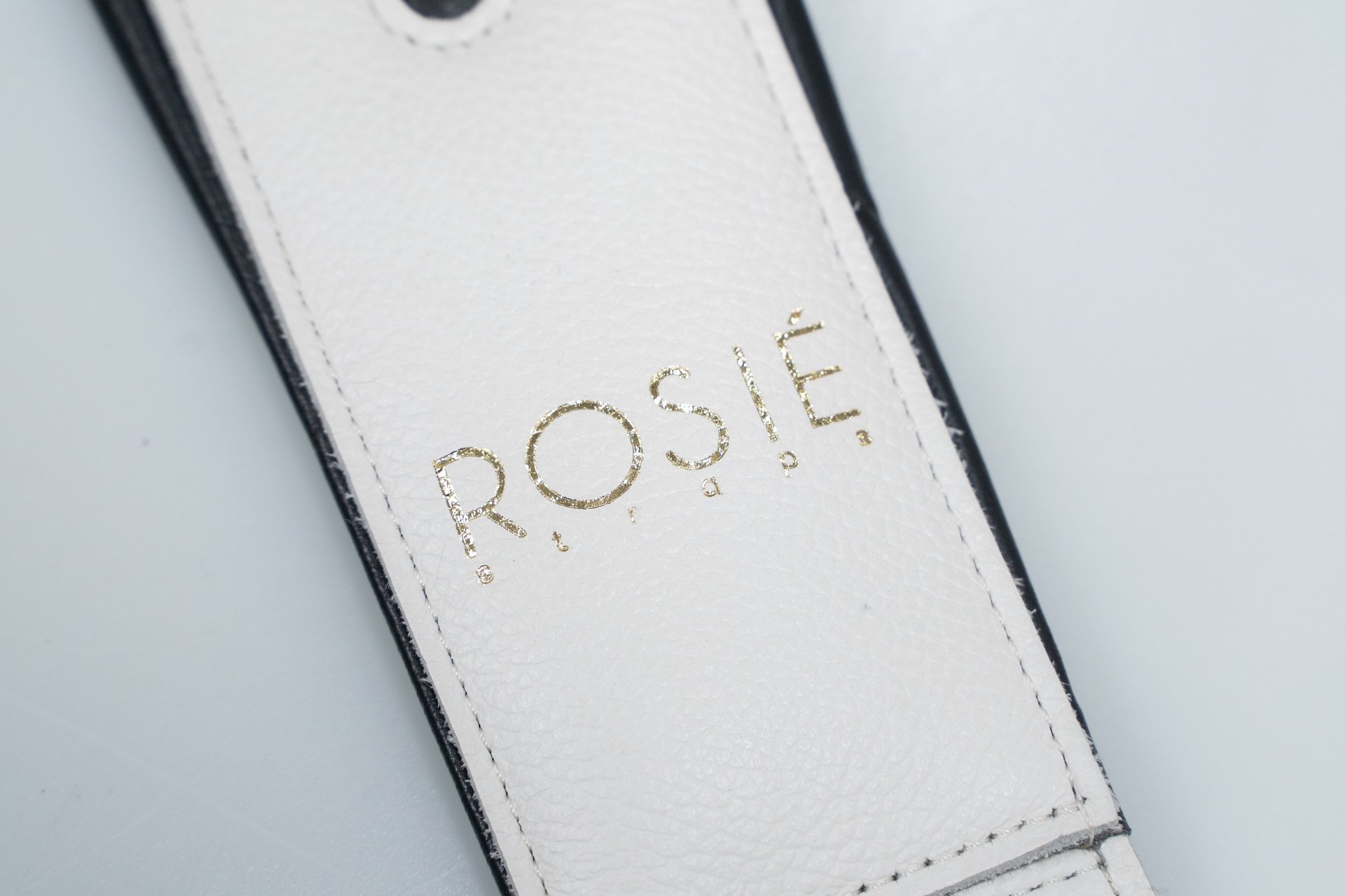 new】ROSIÉ / ROSIE straps Limited Collection B&W White with Black