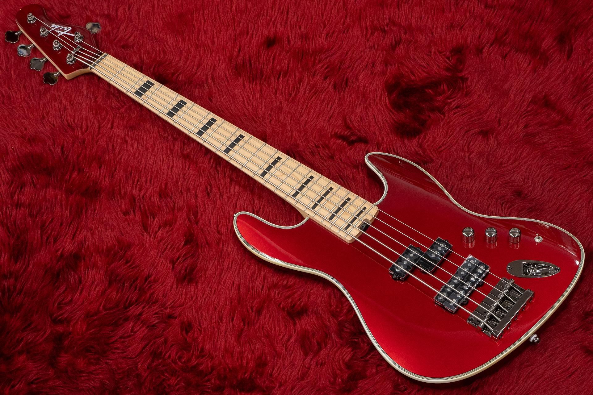 TRIBE SF5 エレキジャズベース 5弦 new】TRIBE GUITARS / SF5 Red Passion #695 4.195kg【横浜店