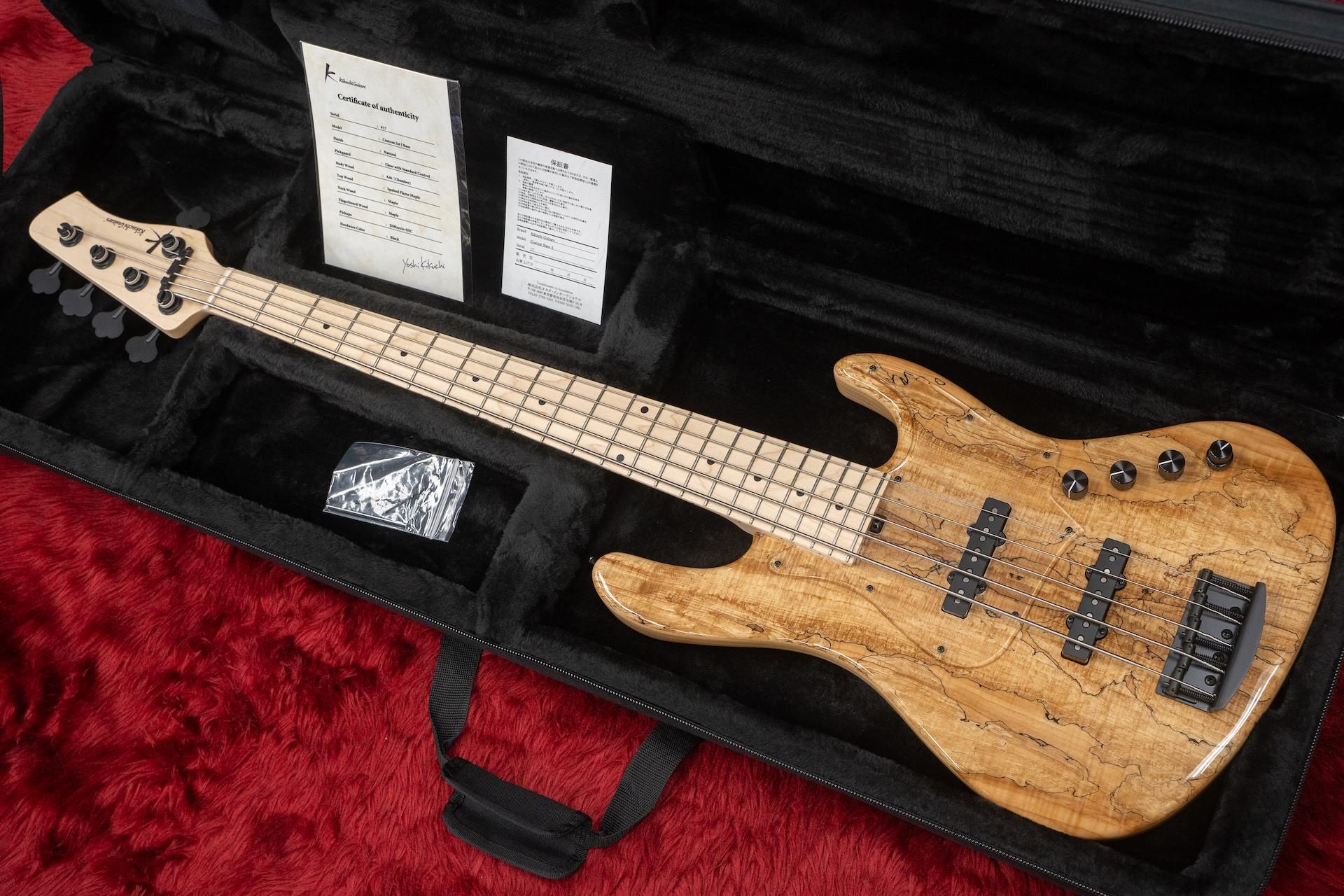 new】Kikuchi GUitars / Custom Bass 5 Natural #17 3.555kg【横浜店 