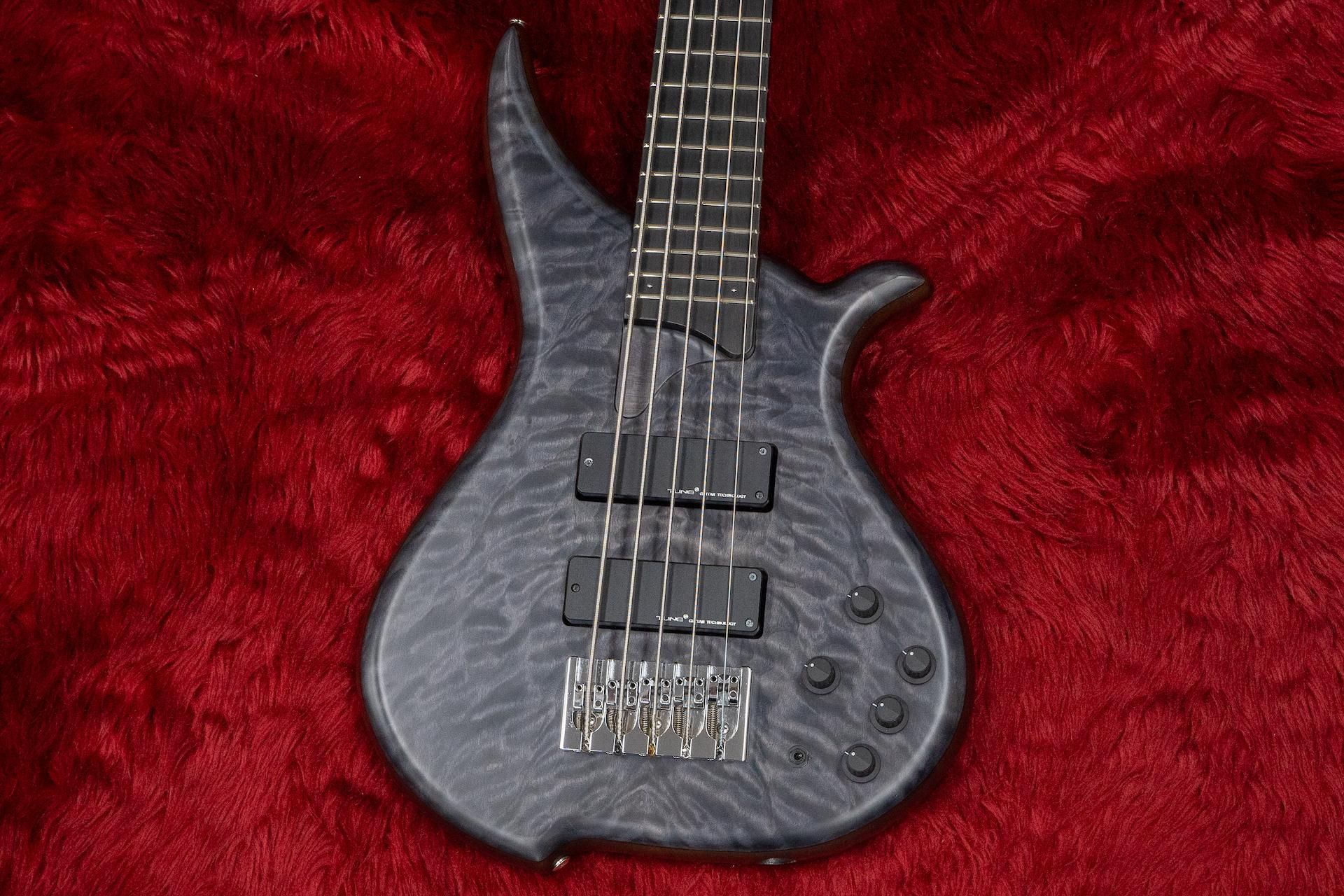 美品 TUNE Custom TWB-5 EX FM 22F Twilight Red w/LED チューン 5弦