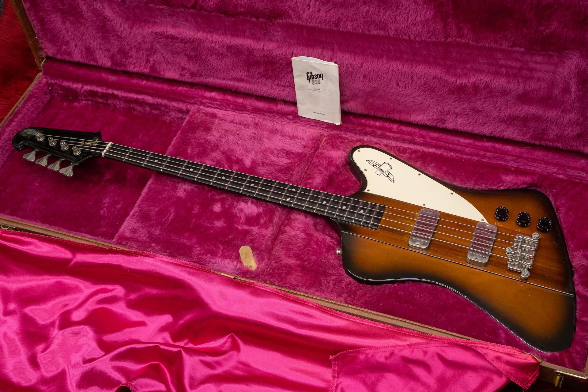 Electric Bass Guitar Gibson Thunderbird IV Black Color and