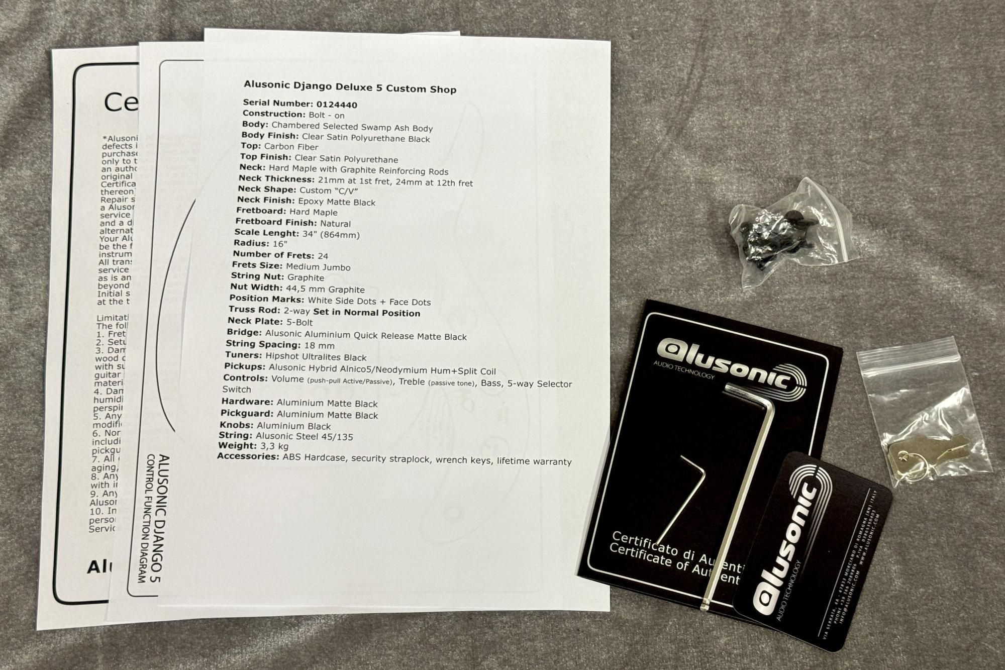 new】Alusonic / Django Deluxe 5 JH Carbon #0124440 3.45kg
