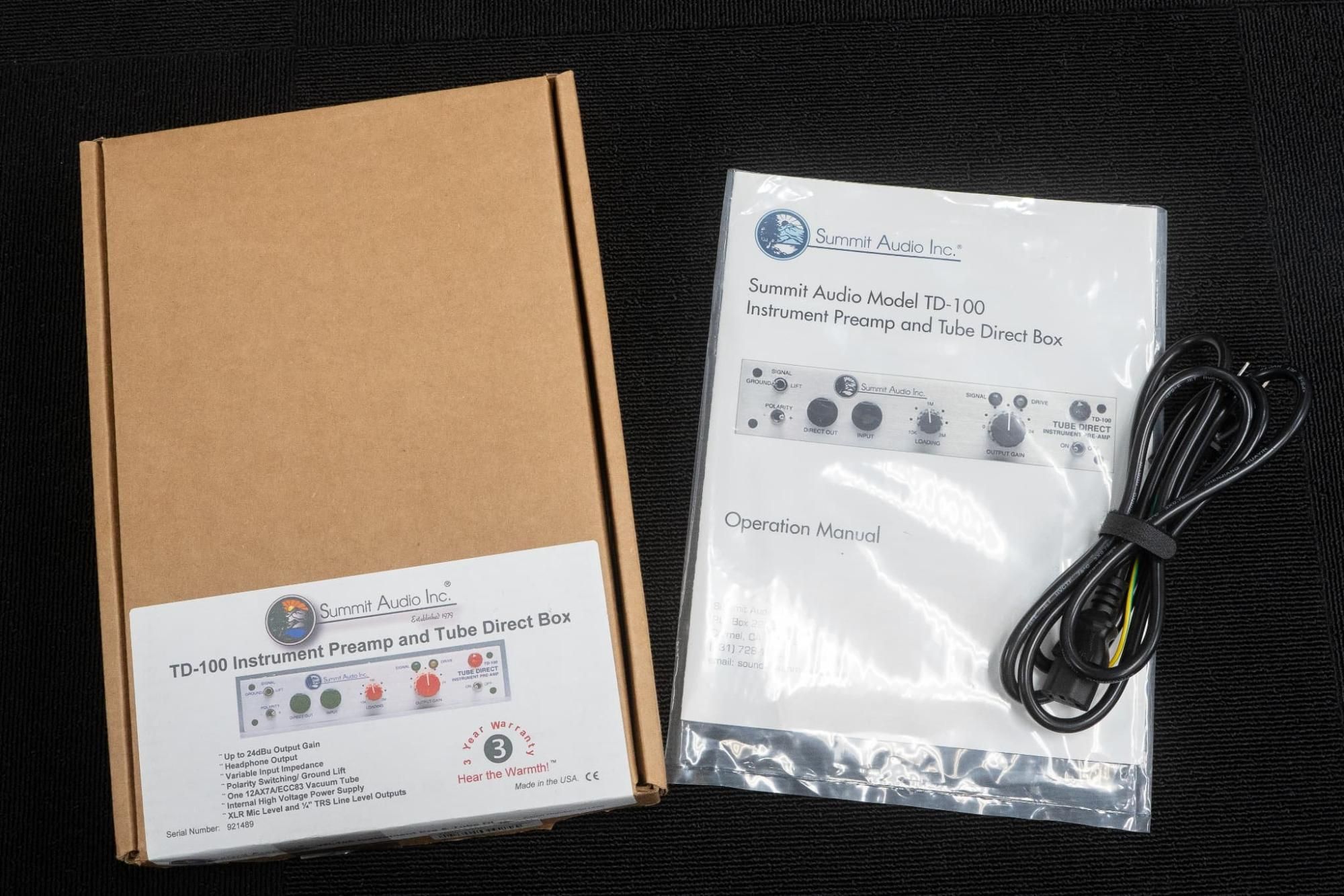 used】SUMMIT AUDIO / TD-100【GIB横浜】 - Geek IN Box used】SUMMIT AUDIO / TD-100【GIB横浜】 - Geek IN Box