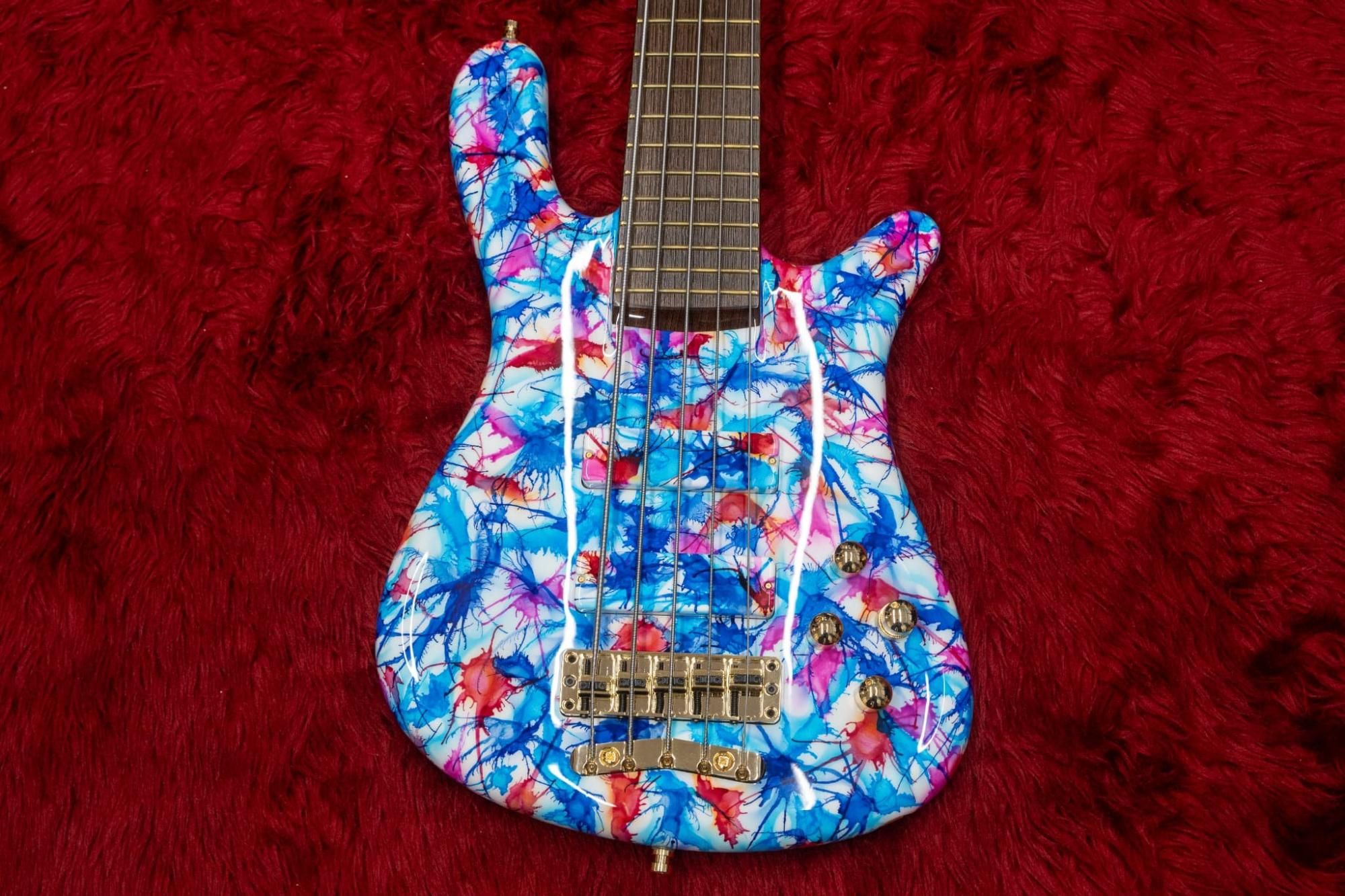 new】Warwick / Custom Shop Streamer Stage I 5st Blue Swirl