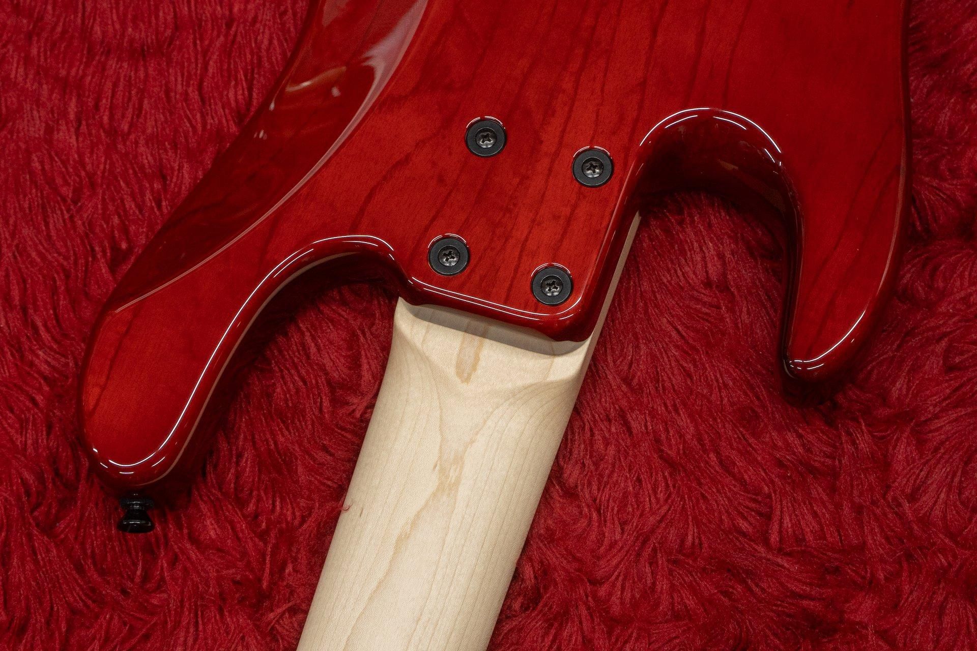 new】Kikuchi Guitars / Custom Bass 5 Flame Maple Trans Red new】Kikuchi Guitars / Custom Bass 5 Flame Maple Trans Red