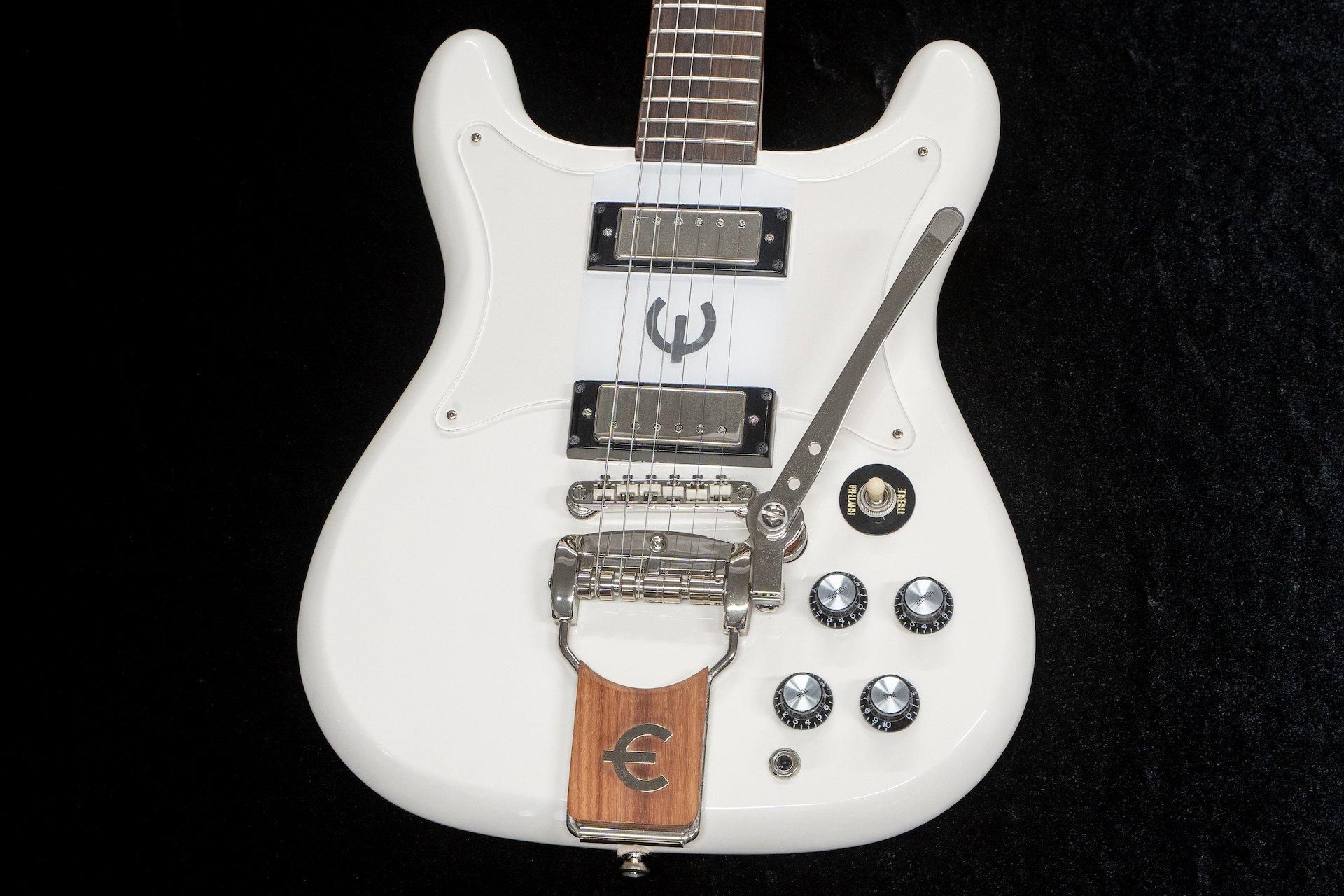 used】Epiphone / Crestwood Custom w/tremotone Polaris White