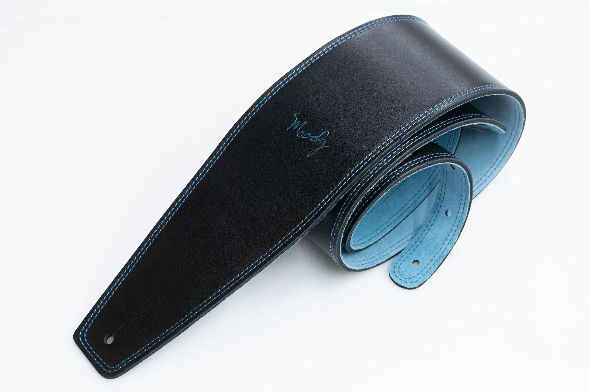 new】Moody Straps / 4.0 Inch Black/SkyBlue Suede Standard new】Moody Straps / 4.0 Inch Black/SkyBlue Suede Standard