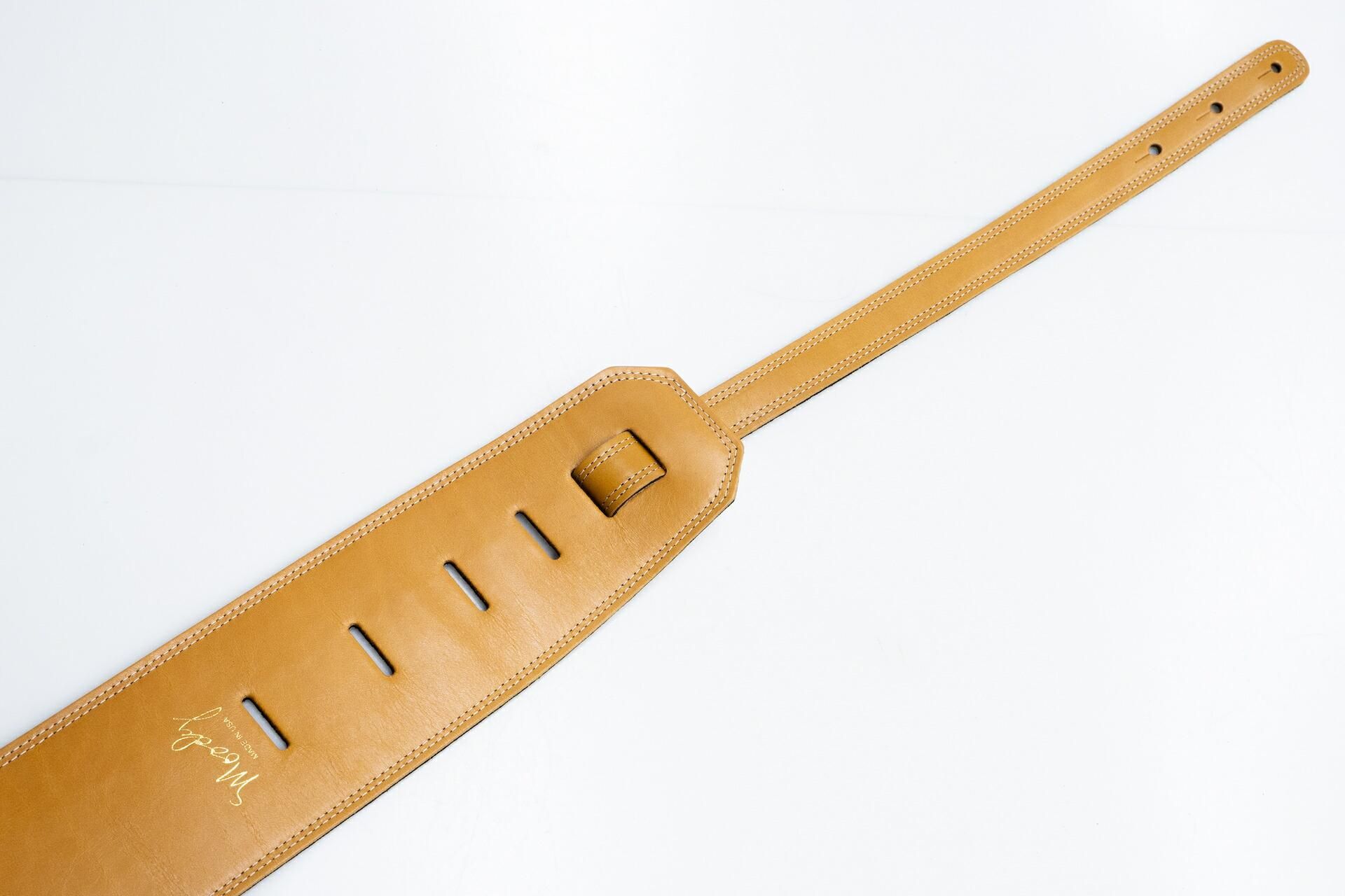 ベース MOODY STRAPS Leather&Suede4\" Brown/Cream MOODY STRAPS（ムーディーストラップ） 革製ストラップ Leather&Suede4