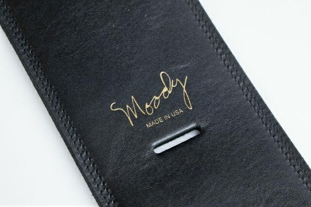 そば兄ーさん専用  MOODY STRAPS  Standard new】Moody Straps / 4.0 Inch Black/Blue Suede Standard Tail