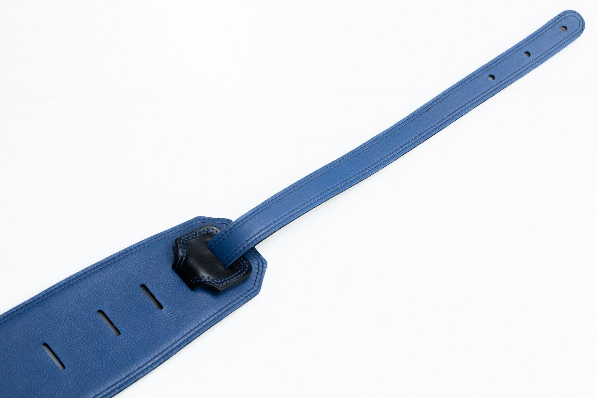 new】Moody Straps / 4.0 Inch Black/Blue Leather Standard new】Moody Straps / 4.0 Inch Black/Blue Leather Standard