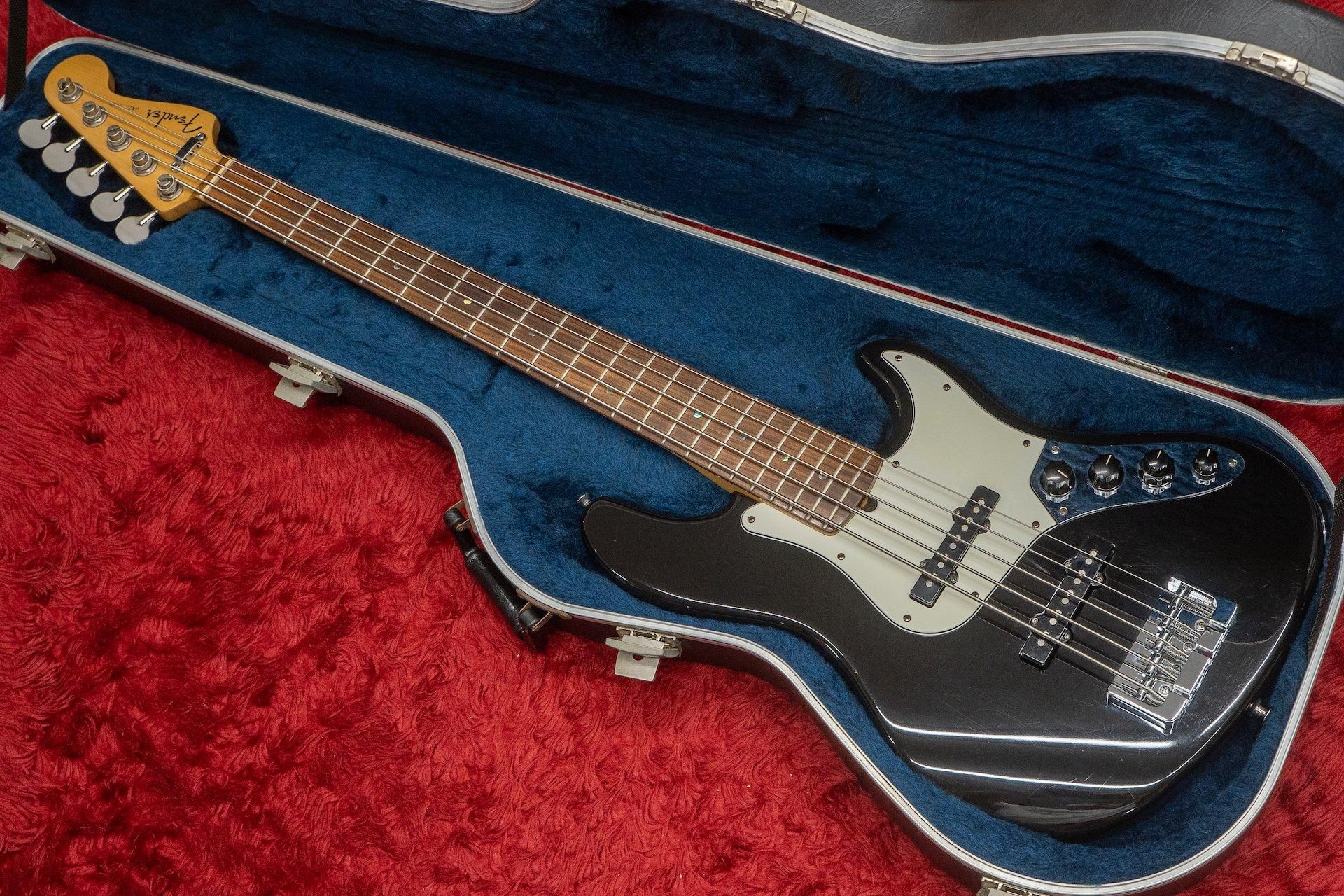 used】Fender / American Deluxe Jazz Bass V BLK 1999 4.440kg used】Fender / American Deluxe Jazz Bass V BLK 1999 4.440kg