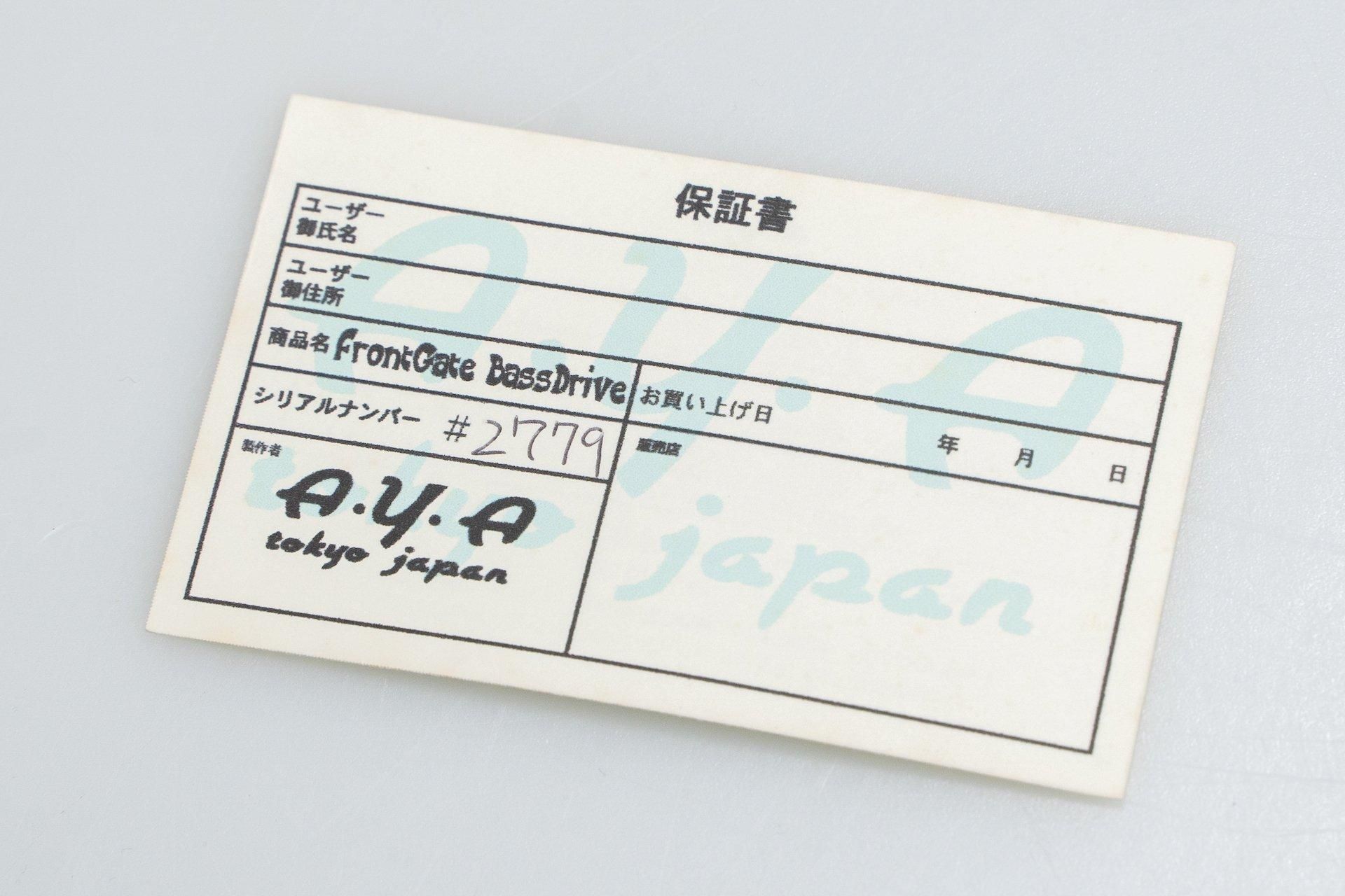 used】A.Y.A tokyo japan / FrontGate BassDrive【GIB横浜】 - Geek IN Box