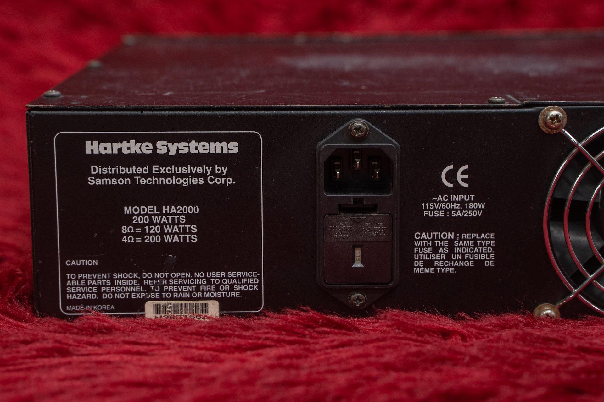 used】Hartke / HA2000 Bass Amp 200W 【GIB横浜】 - Geek IN Box
