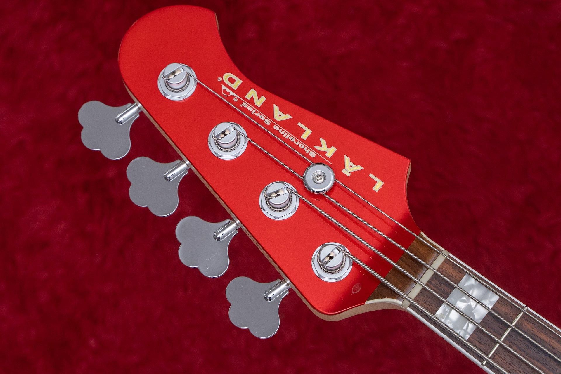 ベース LAKLAND SL44-64/R PJ/2TS Lakland Skyline 44-64 Deluxe PJ Bass Guitar - Honeyburst