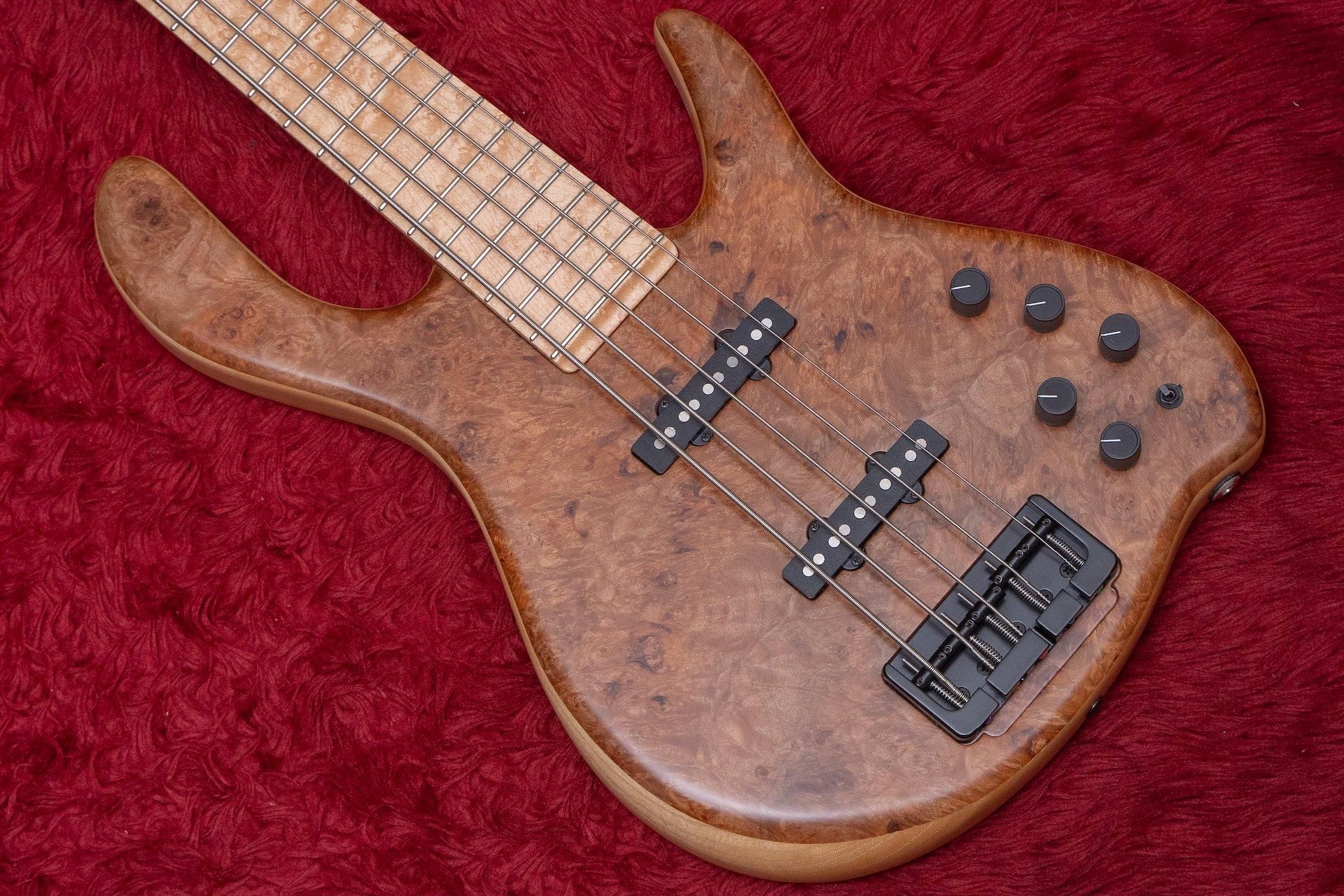 used】Sago / Custom Model 5st Hollow Body Maple Burl Top 2019