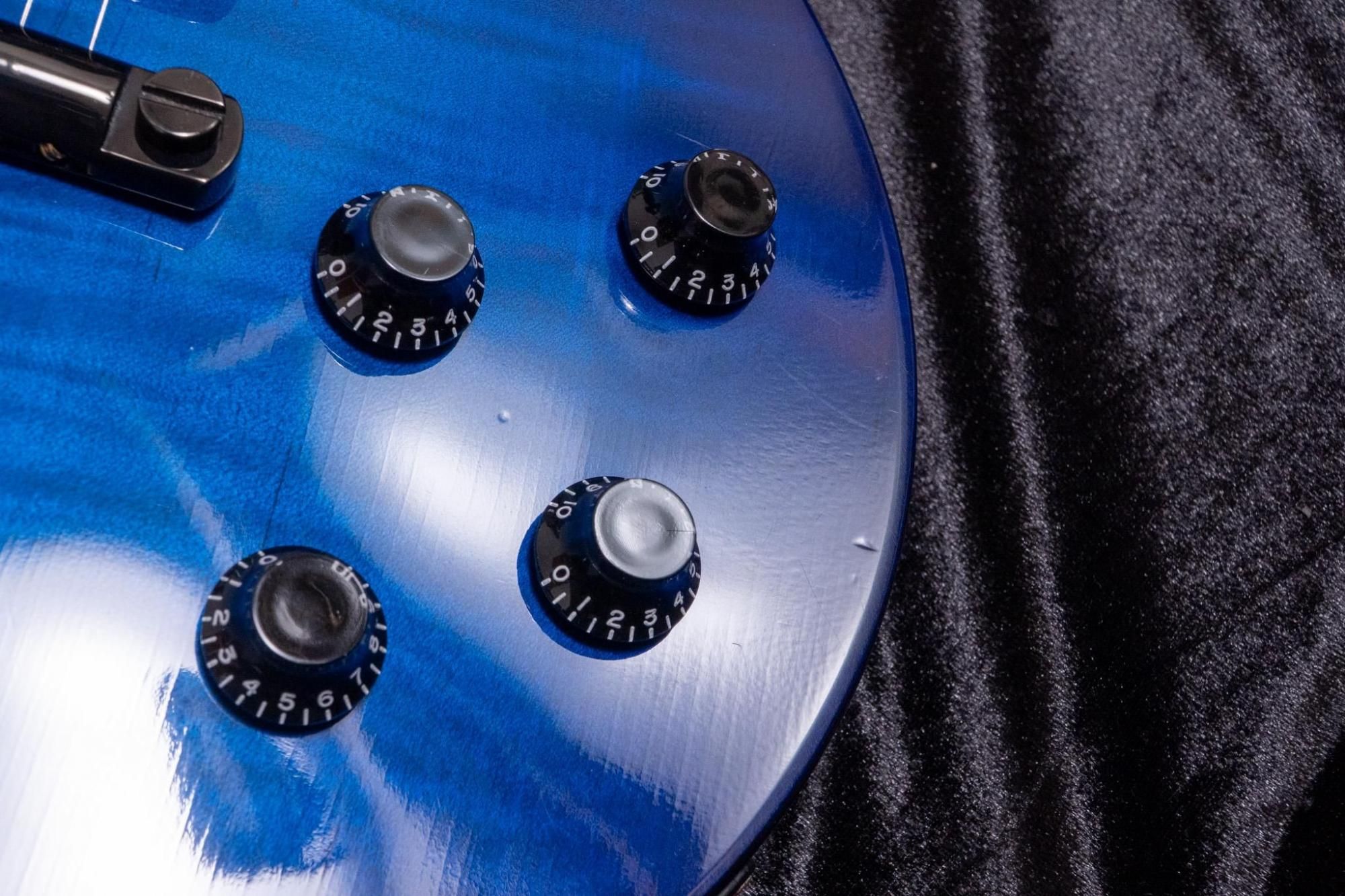邦楽 BLUE TWINS LE GRAY LP Gibson Les Paul Modern Figured Cobalt Burst (SN: 228530205