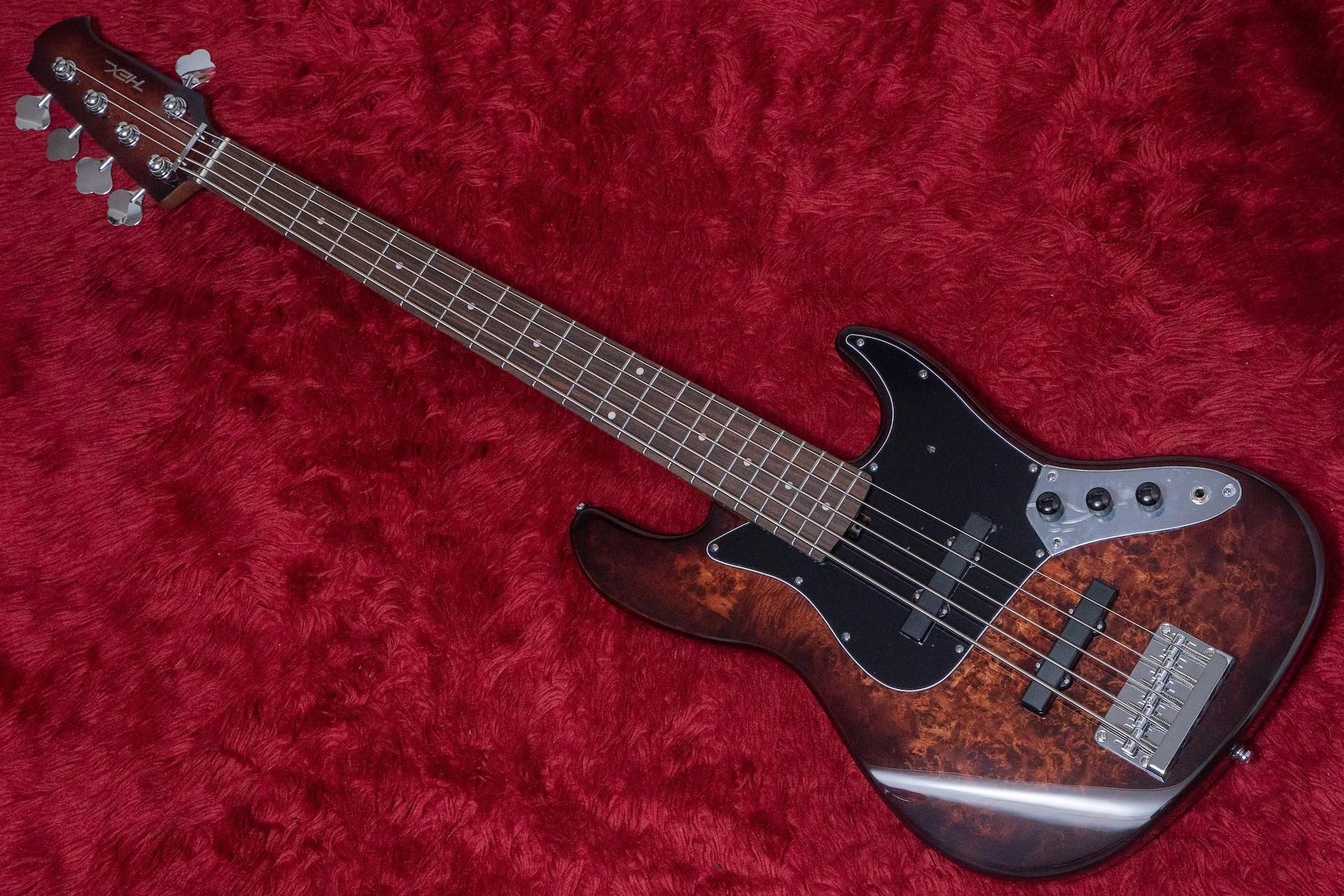 ベース HEX B365 new】HEX Guitars / B365 Tranceparent Brown Burst - Geek IN Box