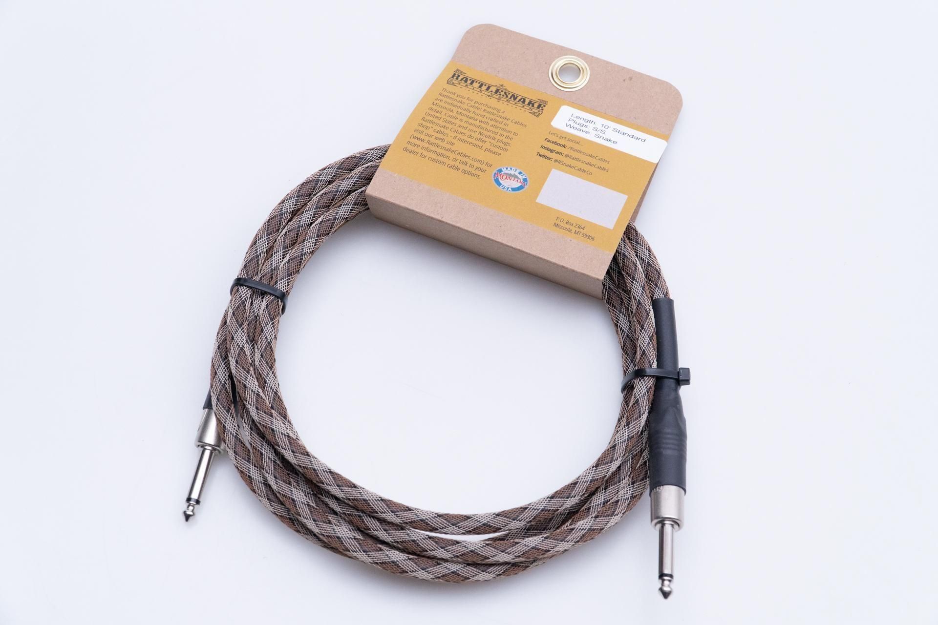 new】Rattlesnake Cable / 10ft Standard in Snake Weave S/S new】Rattlesnake Cable / 10ft Standard in Snake Weave S/S