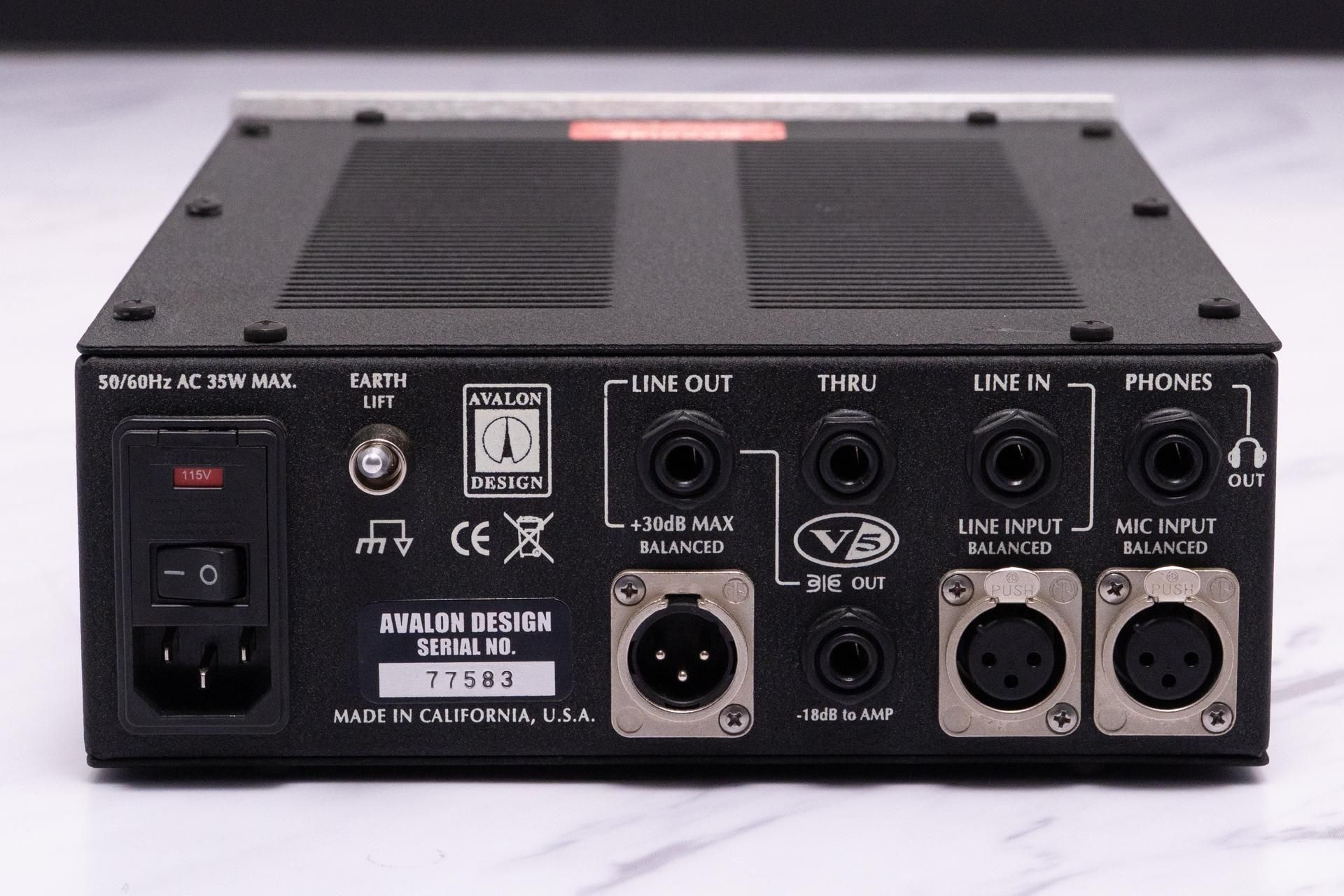 Avalon V5 Microphone Preamp | FrontEndAudio.com