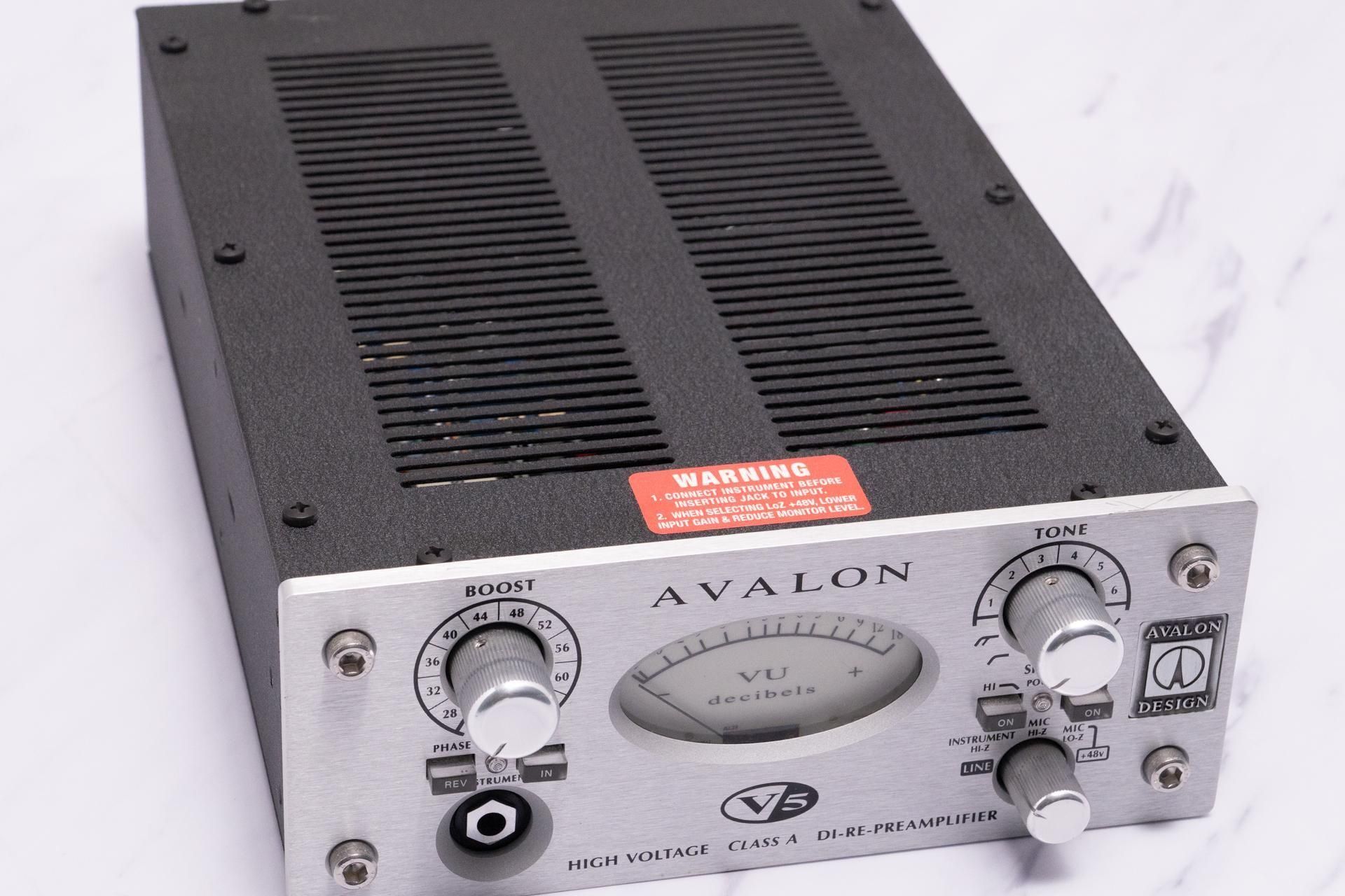 used】AVALON DESIGN / V5 HIGH VOLTAGE DI-RE-PREAMPLIFIER