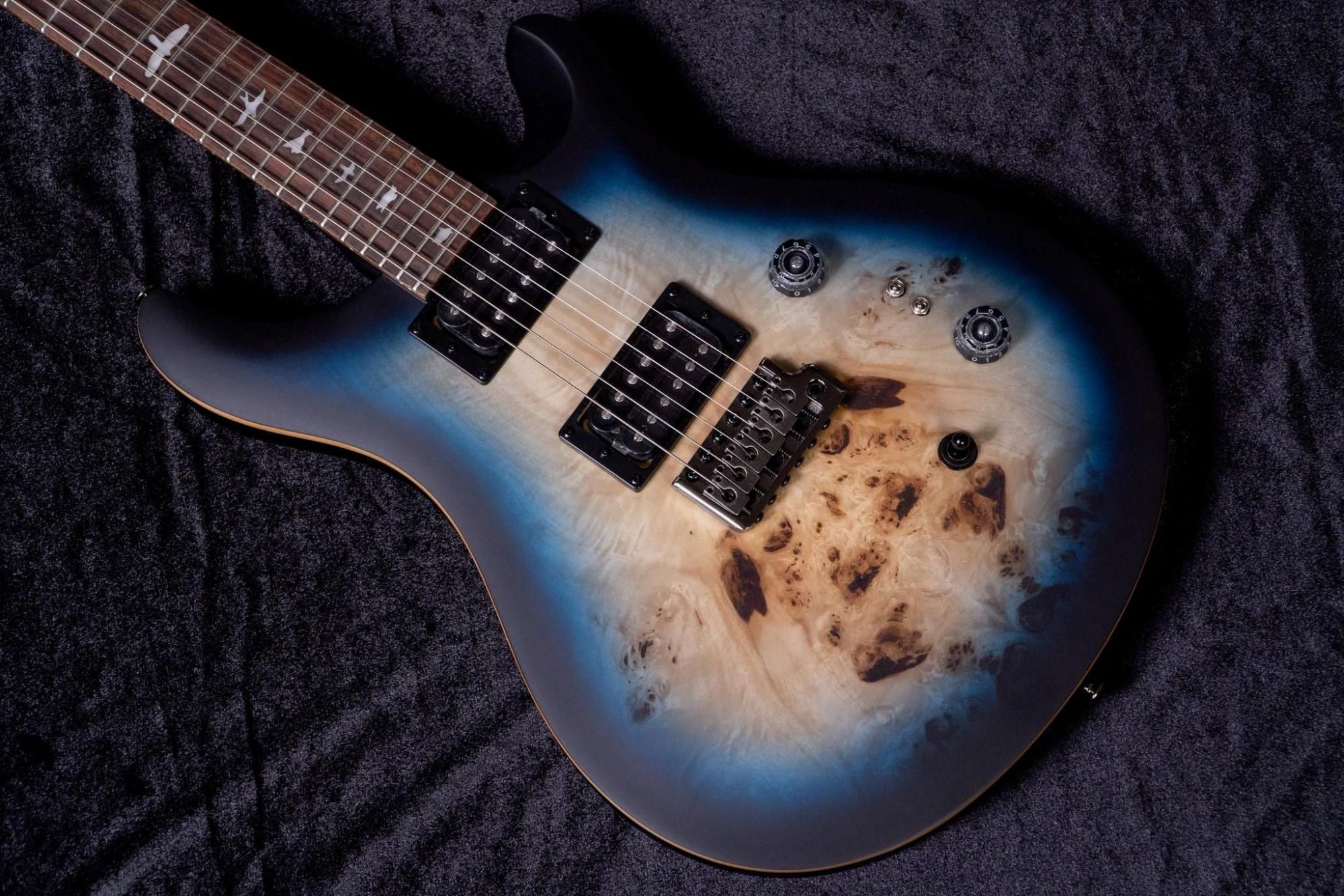 new】PRS / SE Custom 24-08 Poplar Burl Limited Lake Blue new】PRS / SE Custom 24-08 Poplar Burl Limited Lake Blue