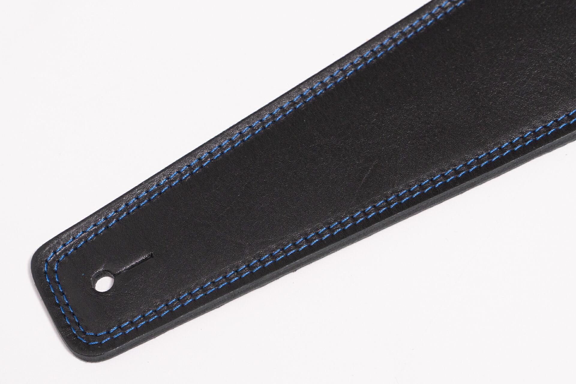 new】Moody Straps / 2.5 Inch Black / Black (Blst Gold) Leather