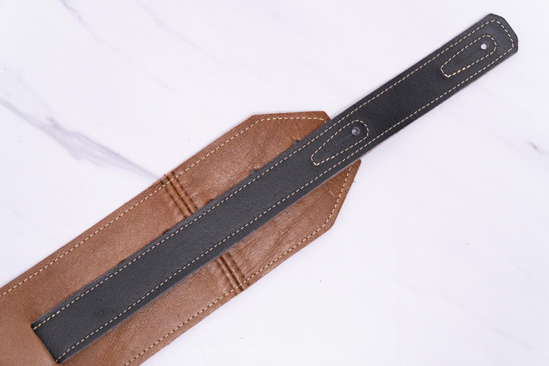 new】LK Straps / Fodera Brown Strap #2 3.3inch【GIB横浜