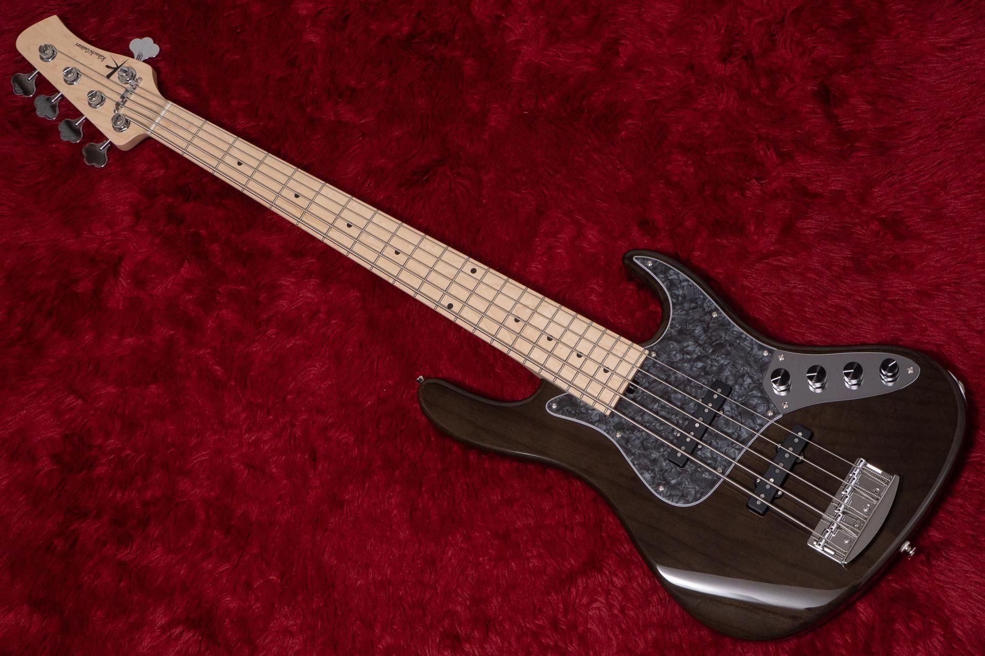 Kikuchi Hermes MV 5Ash/Maple 5弦ベース new】Kikuchi Guitars / Hermes MV5 TBK 3.745kg #329【GIB横浜