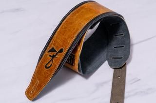 【new】LK STRAPS / F-Bass Brown Strap #5-2 3.3inch【GIB横浜】