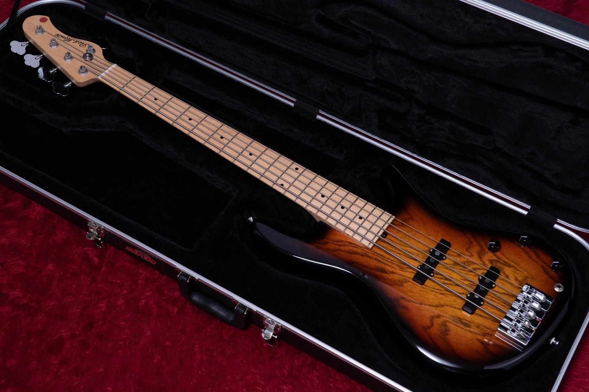【美品】Red House Guitars Esperanza 5弦ベース Red House Esperanza 5st 24F -Trans Blue-【4A キルトトップ