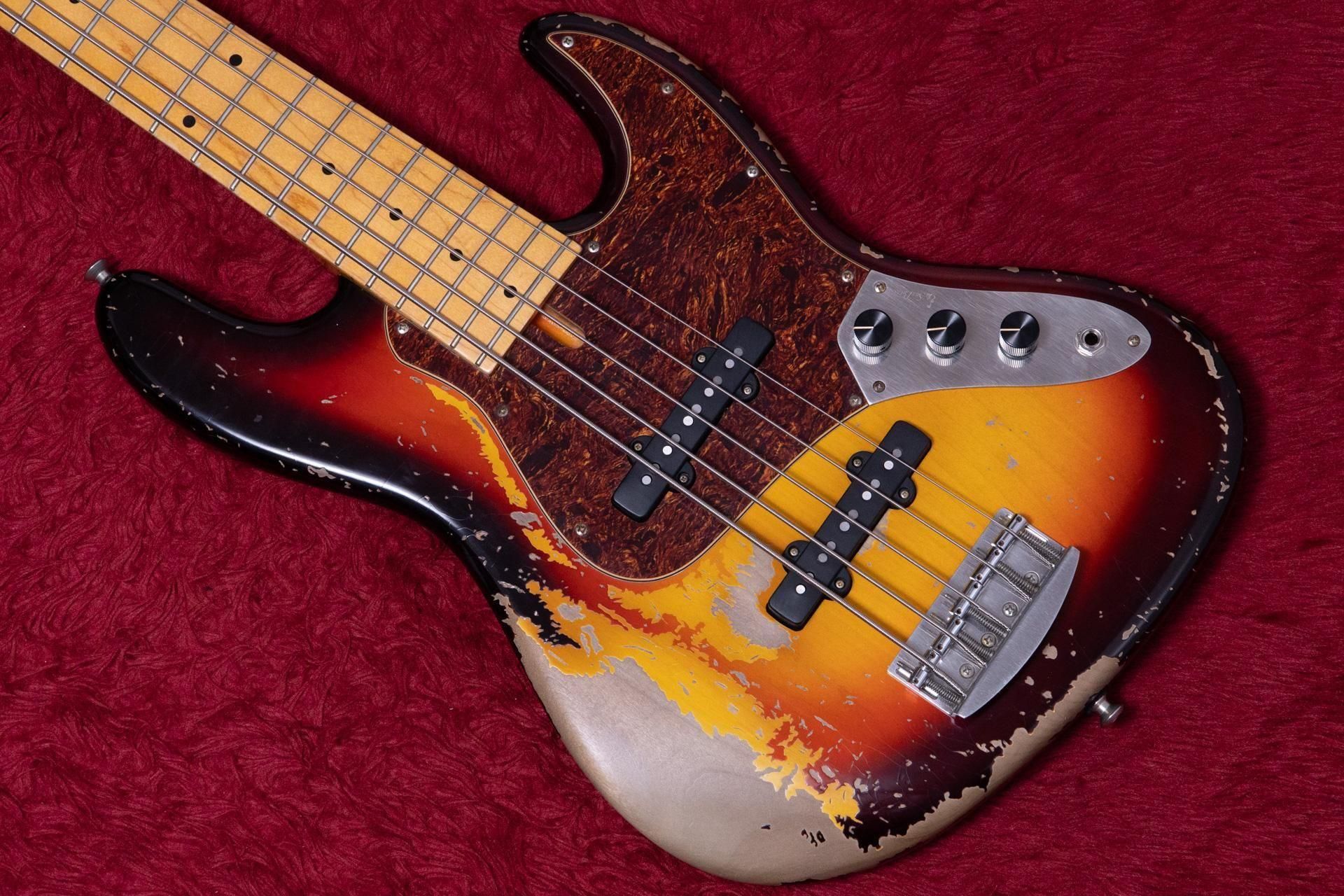 used】Sus Bass / Jazz Series Bass 5 String Sunburst Aged