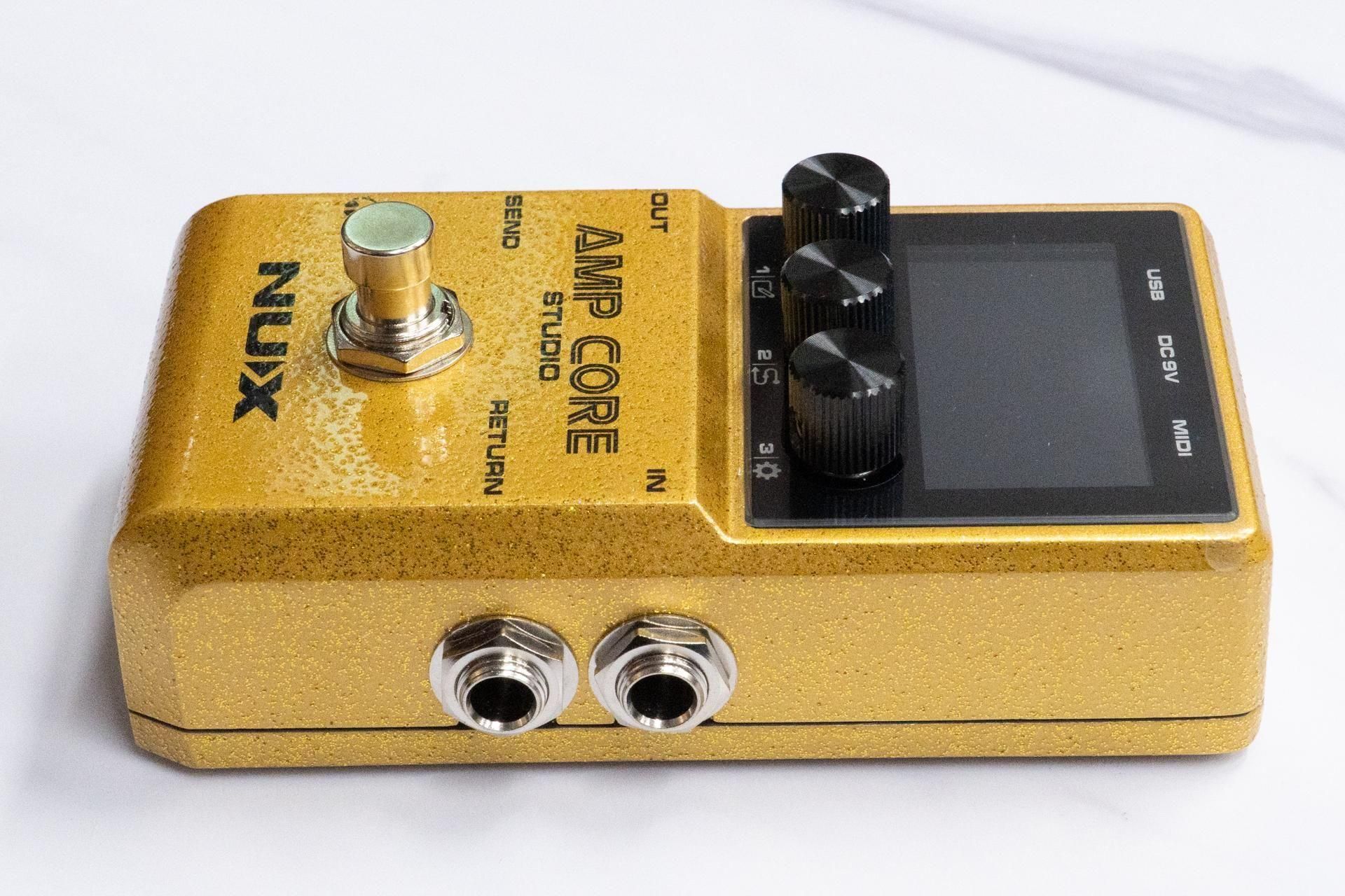 NUX NCA-1 AMP CORE STUDIO ギターエフェクター ゴールド NUX Amp Core Studio Amp Modeling Pedal Gold | Guitar Center
