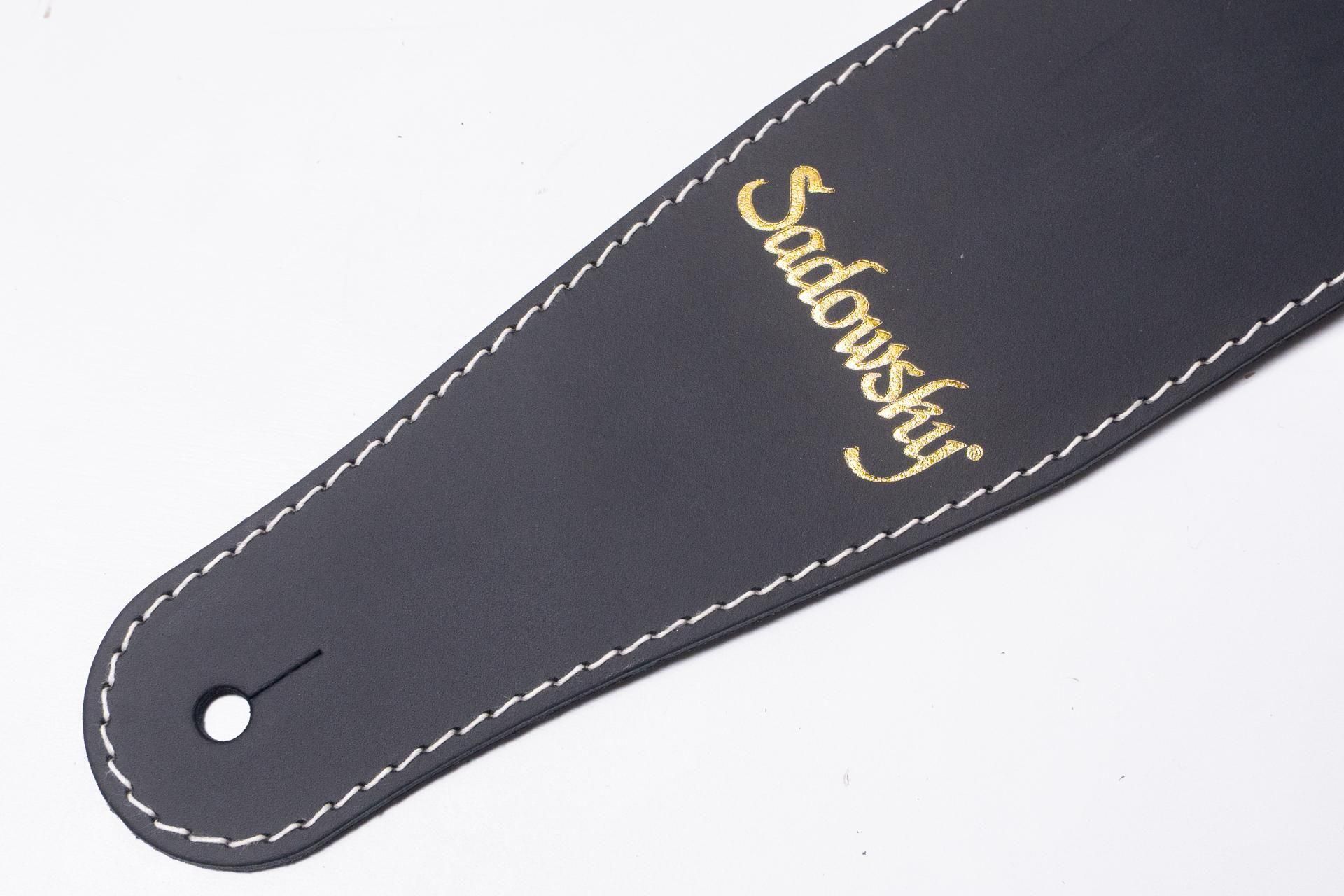 Sadowsky MetroLine 本革ベースストラップ 黒 new】Sadowsky / MetroLine Genuine Leather Bass Strap Black