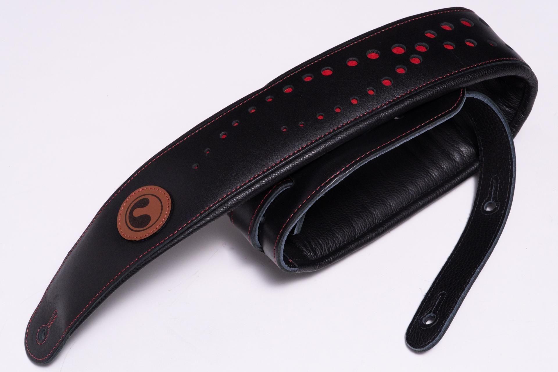 new】ERGOSTRAPS / Padded Galaxy Black / Red details 3