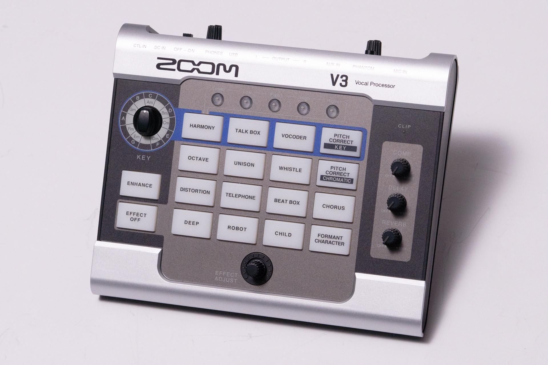 ZOOM V3 ボーカルエフェクター 美品 元箱付き 動作確認済み ZOOM V3 All-in-One Vocal Processor｜ミュージックランドKEY
