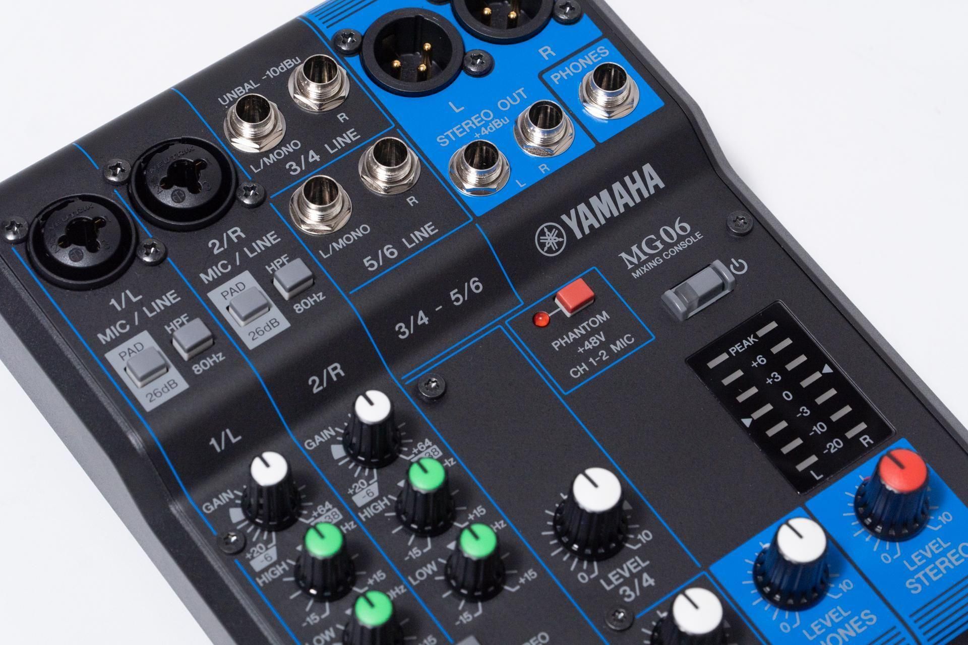 YAMAHA MG 06 ミキシングコンソール YAMAHA MG06 ミキシングコンソール | パンダスタジオ・レンタル