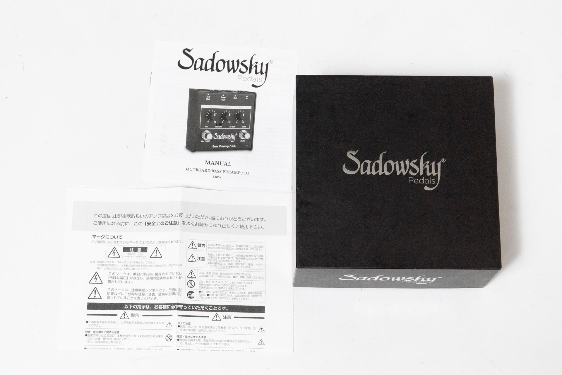 Sadowsky Bass Preamp 【箱、説明書、保証書付属】 used】Sadowsky / SBP-1 Bass Preamp / DI【GIB横浜】 - Geek IN Box