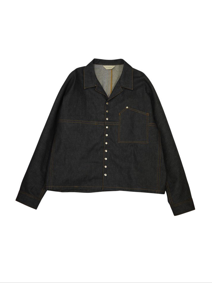 JieDa<br />SNAP BUTTON DENIM SHIRT L/S /INDOGO<img class='new_mark_img2' src='https://img.shop-pro.jp/img/new/icons14.gif' style='border:none;display:inline;margin:0px;padding:0px;width:auto;' />