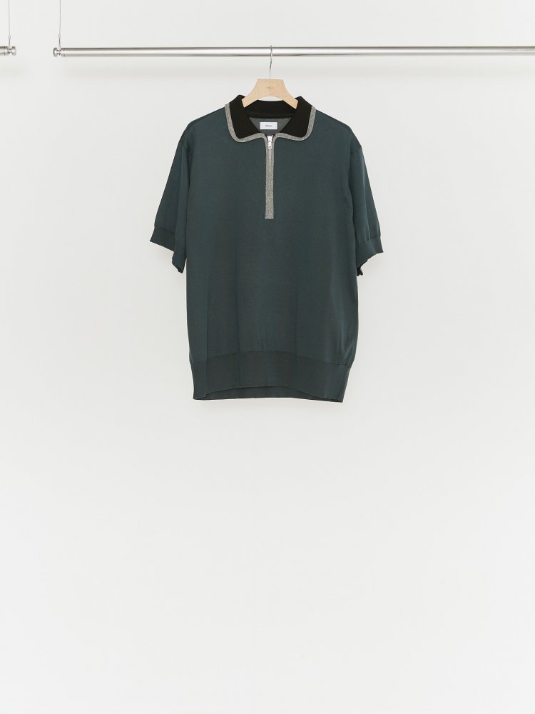 ALLEGE<br />S/S Halfzip Knit / Green<img class='new_mark_img2' src='https://img.shop-pro.jp/img/new/icons14.gif' style='border:none;display:inline;margin:0px;padding:0px;width:auto;' />