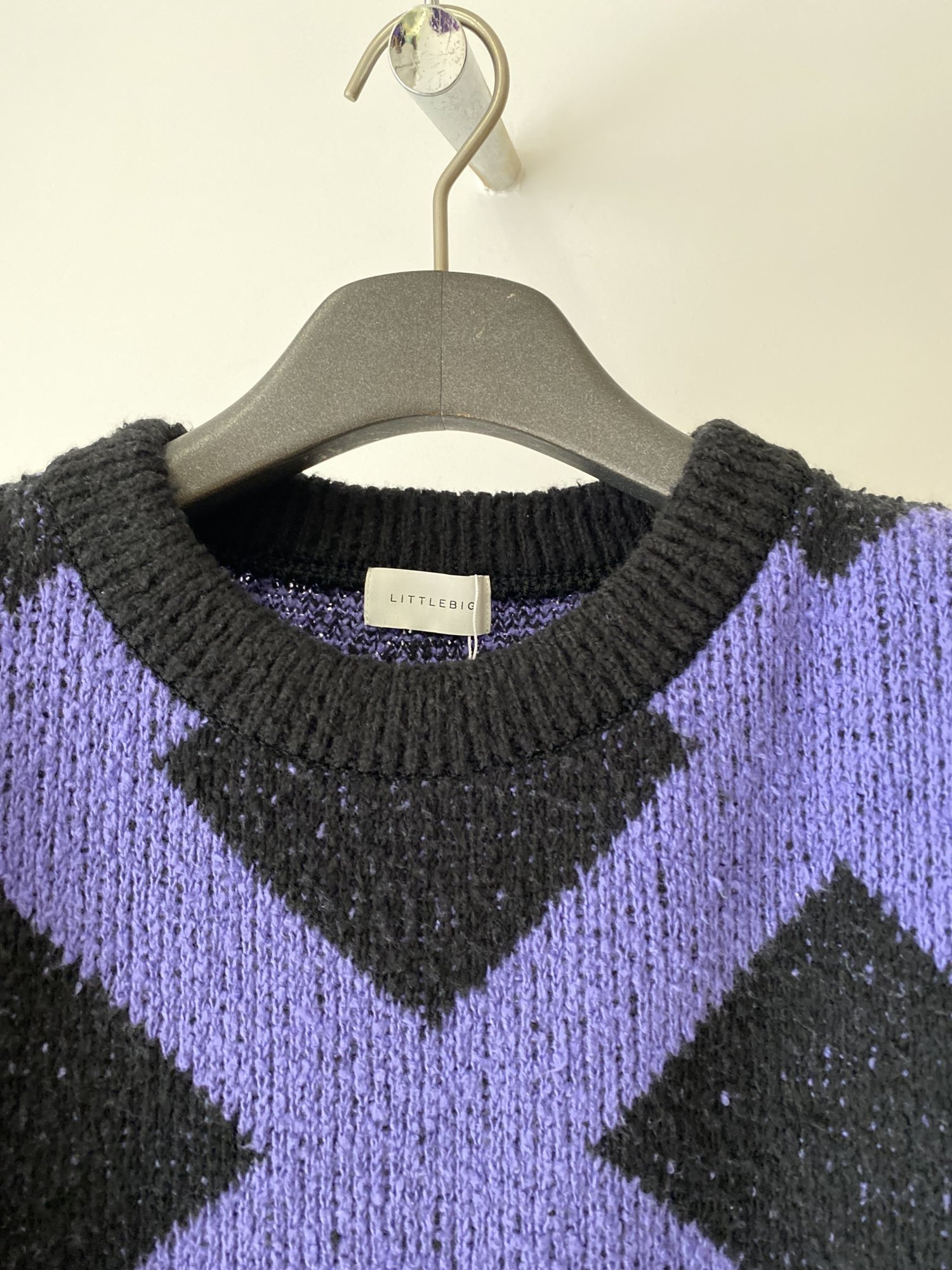 LITTLEBIG<br />Checked Knit / Purple<img class='new_mark_img2' src='https://img.shop-pro.jp/img/new/icons14.gif' style='border:none;display:inline;margin:0px;padding:0px;width:auto;' />