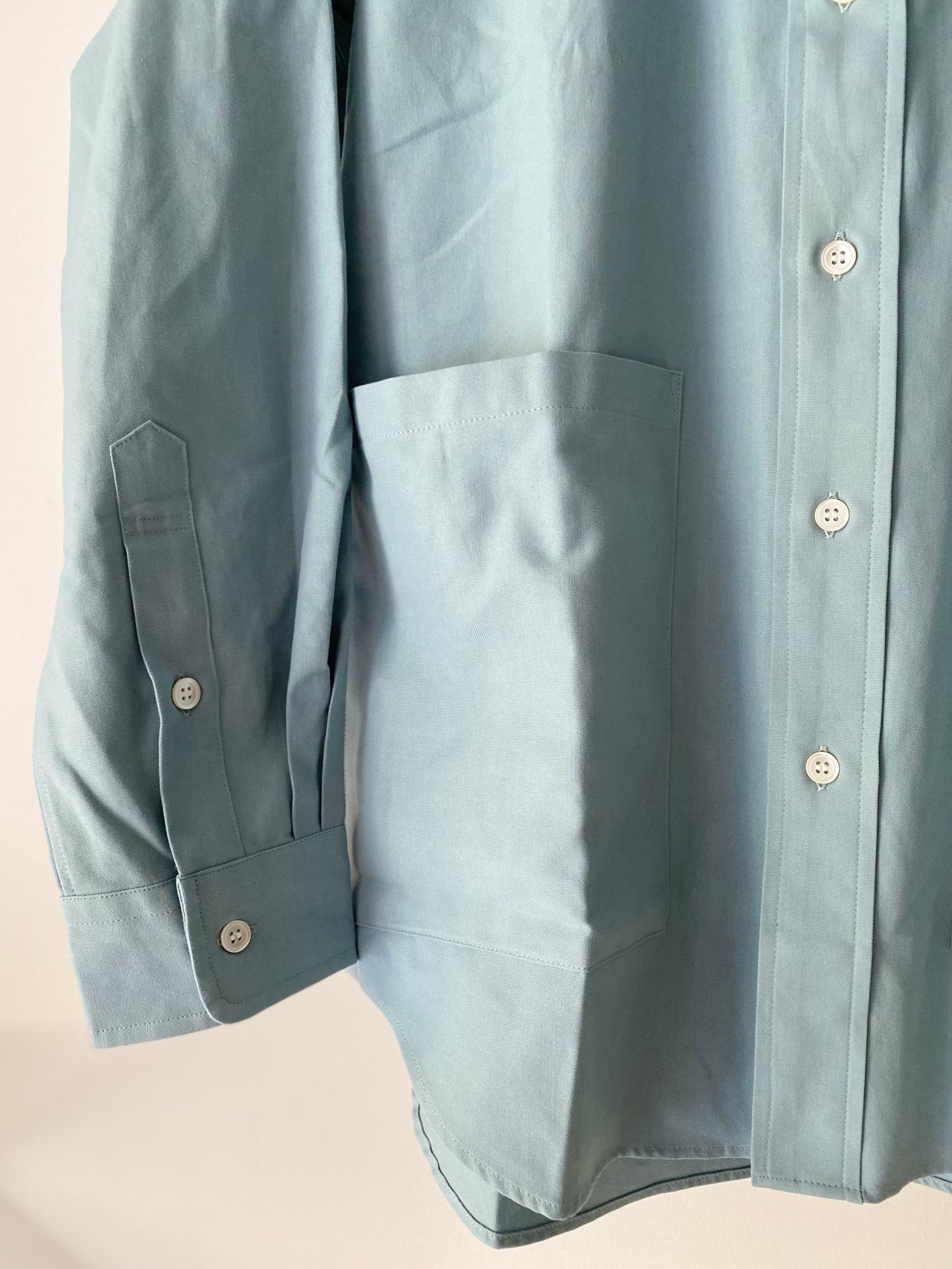 BLUFCAMP<br />[50%off] Dyed Oxford Shirt / Green<img class='new_mark_img2' src='https://img.shop-pro.jp/img/new/icons20.gif' style='border:none;display:inline;margin:0px;padding:0px;width:auto;' />
