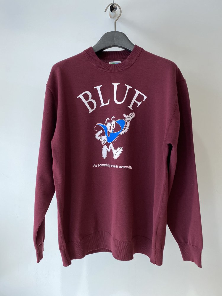 BLUFCAMP<br />[50%off] Printed Cotton Sweater / Burgundy <img class='new_mark_img2' src='https://img.shop-pro.jp/img/new/icons20.gif' style='border:none;display:inline;margin:0px;padding:0px;width:auto;' />