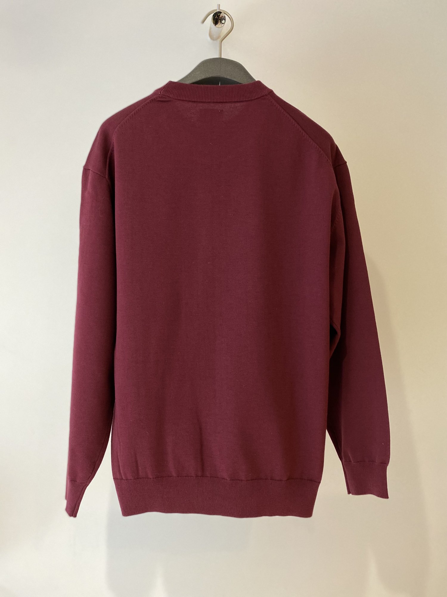 BLUFCAMP<br />Printed Cotton Sweater / Burgundy <img class='new_mark_img2' src='https://img.shop-pro.jp/img/new/icons14.gif' style='border:none;display:inline;margin:0px;padding:0px;width:auto;' />