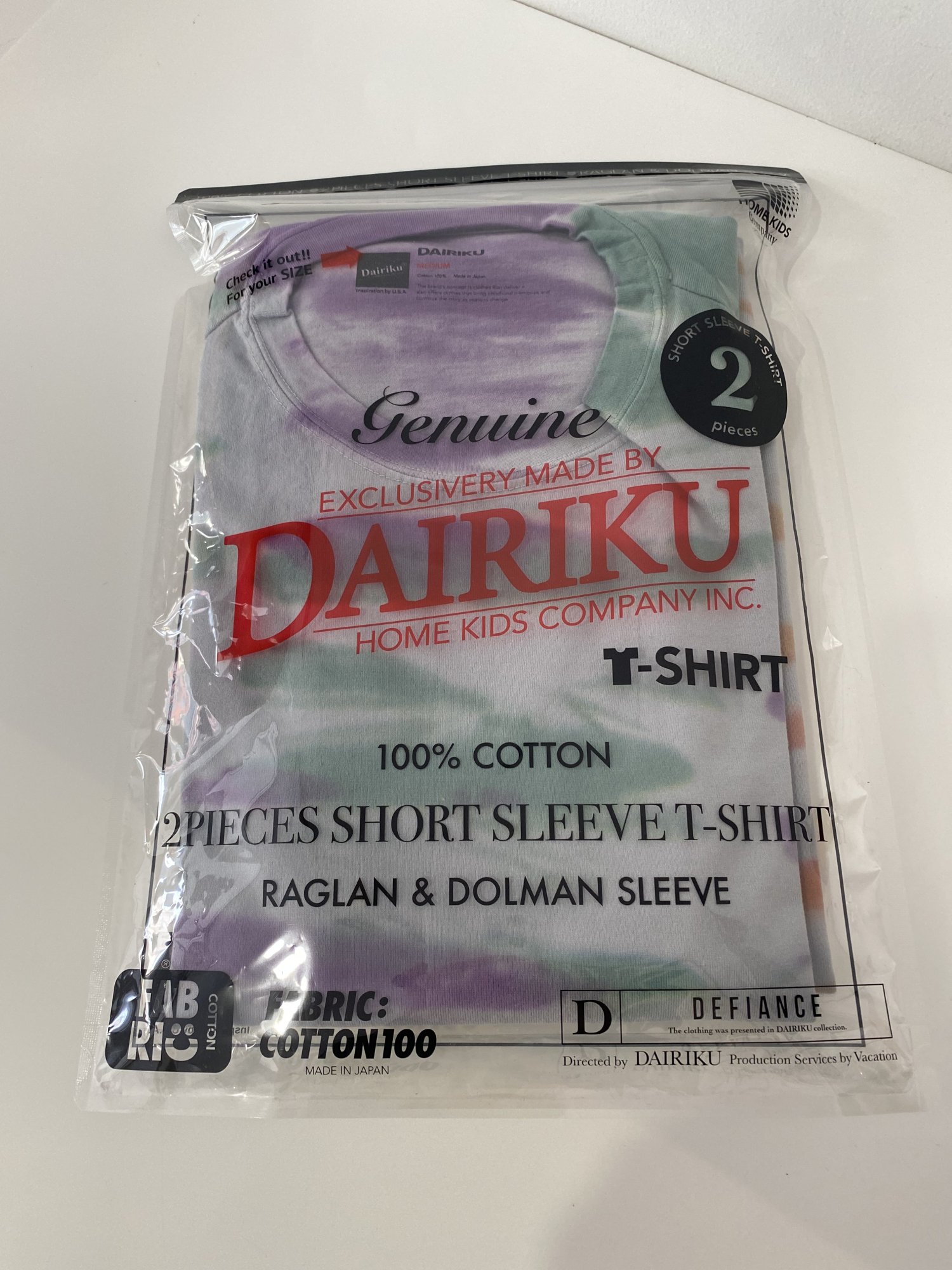 DAIRIKU<br />Tie Dye Pack Tee (※2 set)<img class='new_mark_img2' src='https://img.shop-pro.jp/img/new/icons14.gif' style='border:none;display:inline;margin:0px;padding:0px;width:auto;' />